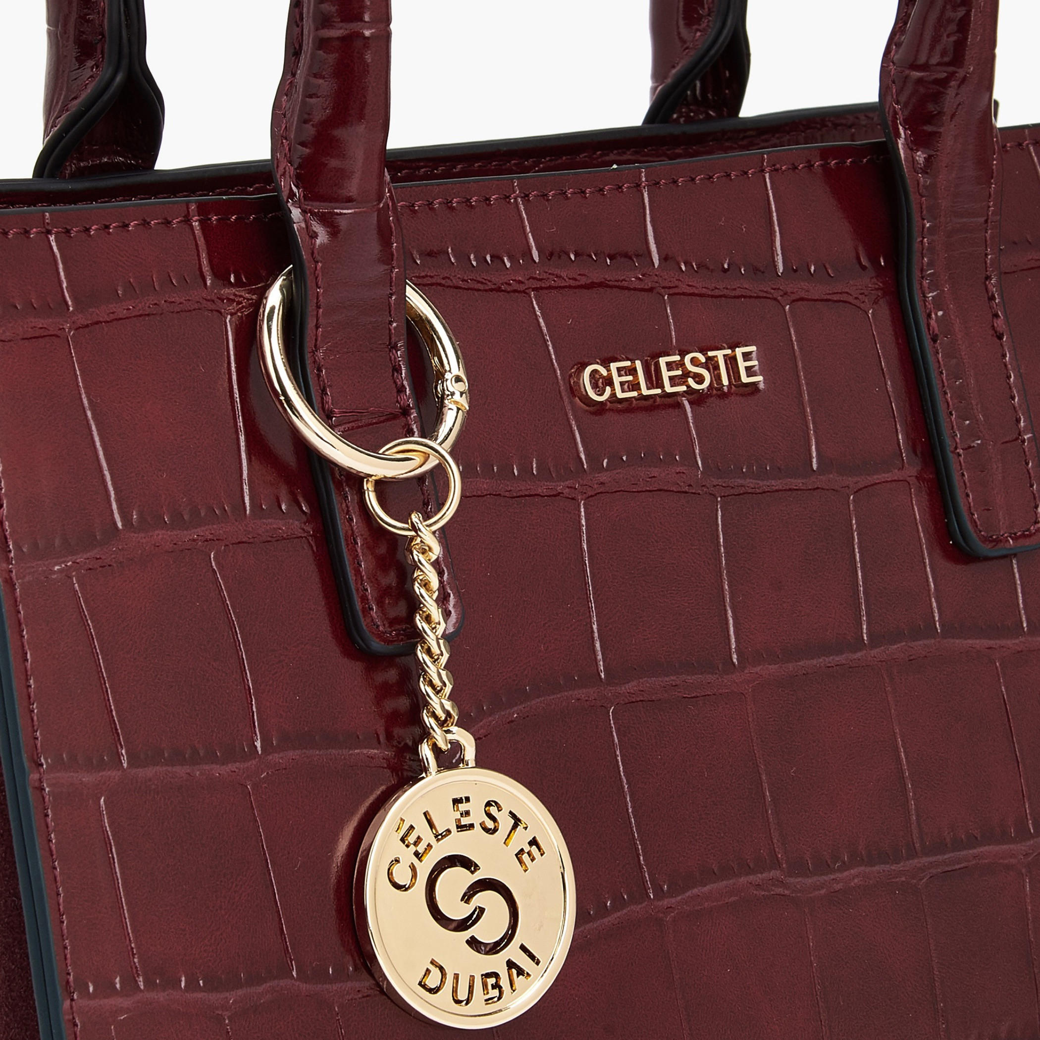 Celeste Textured Tote Bag with Double Handle-women-bagsandwallets-handbags-image-5