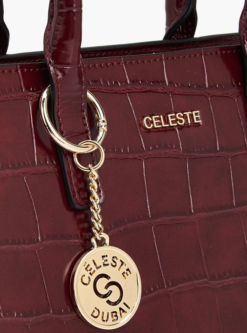 Celeste Textured Tote Bag with Double Handle-women-bagsandwallets-handbags-image-5