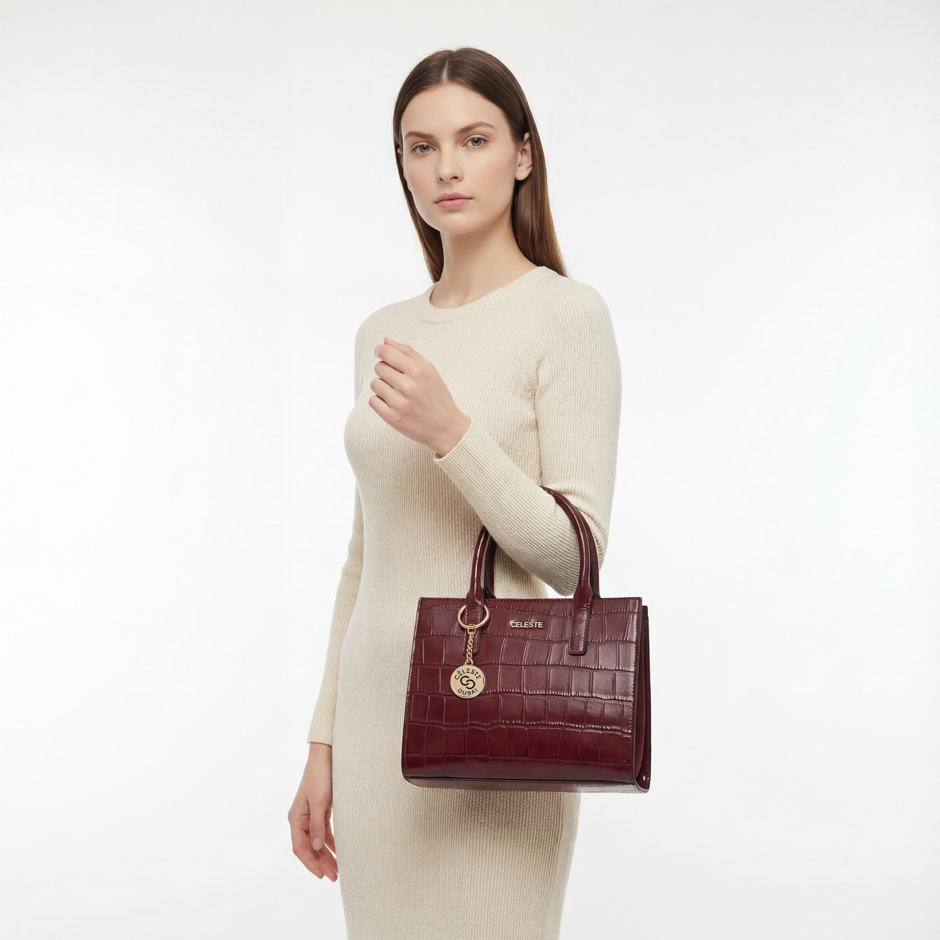 شنطة توتي بارزة الملمس بمقبض مزدوج من سيليست-women-bagsandwallets-handbags-image-2