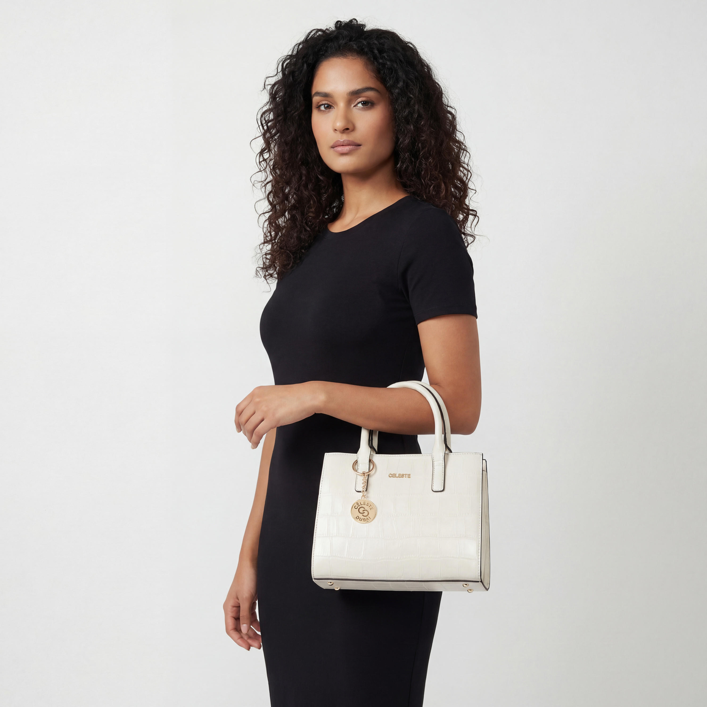 Celeste Textured Tote Bag with Double Handle-women-bagsandwallets-handbags-image-2