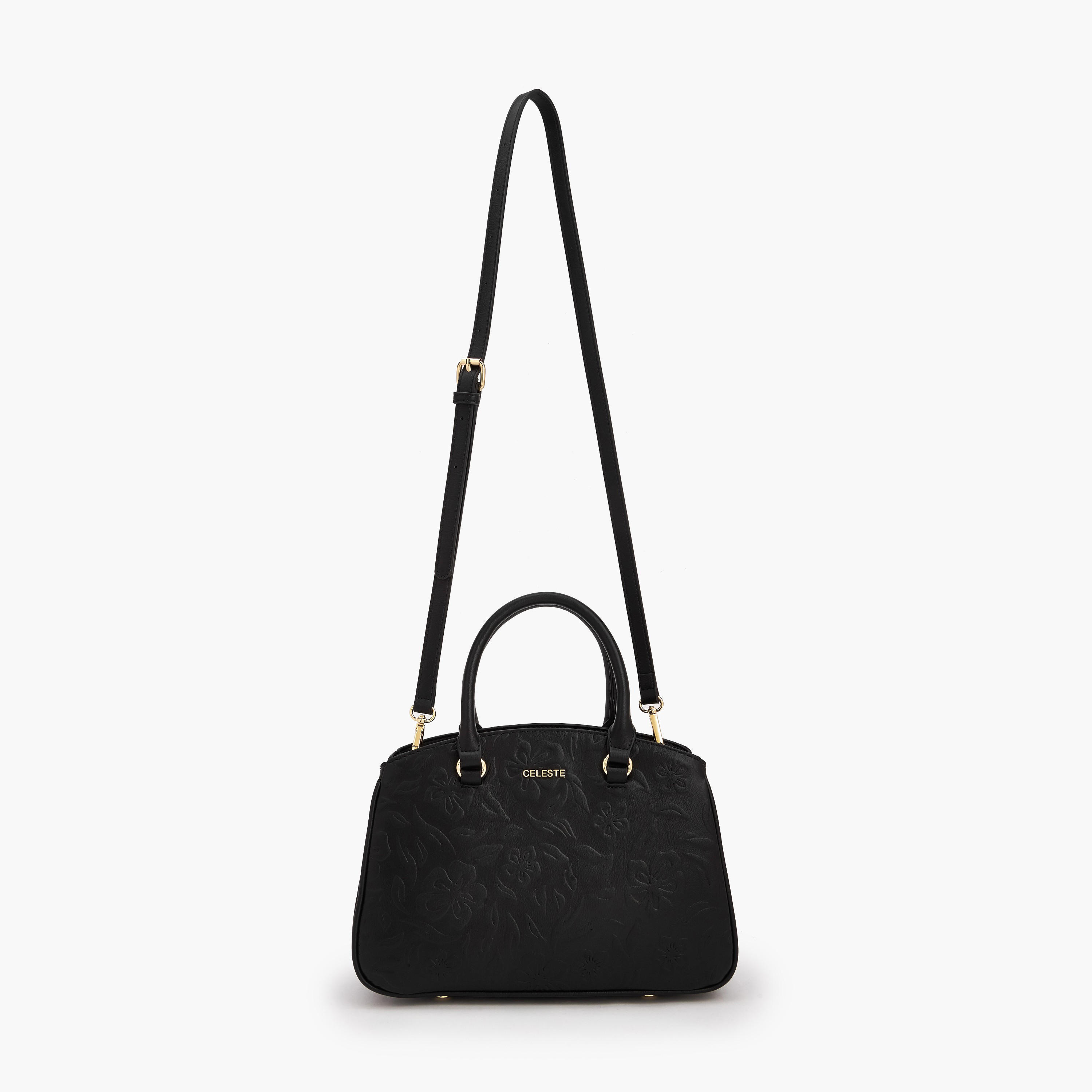 Celeste Embossed Tote Bag with Detachable Strap-women-bagsandwallets-handbags-image-3