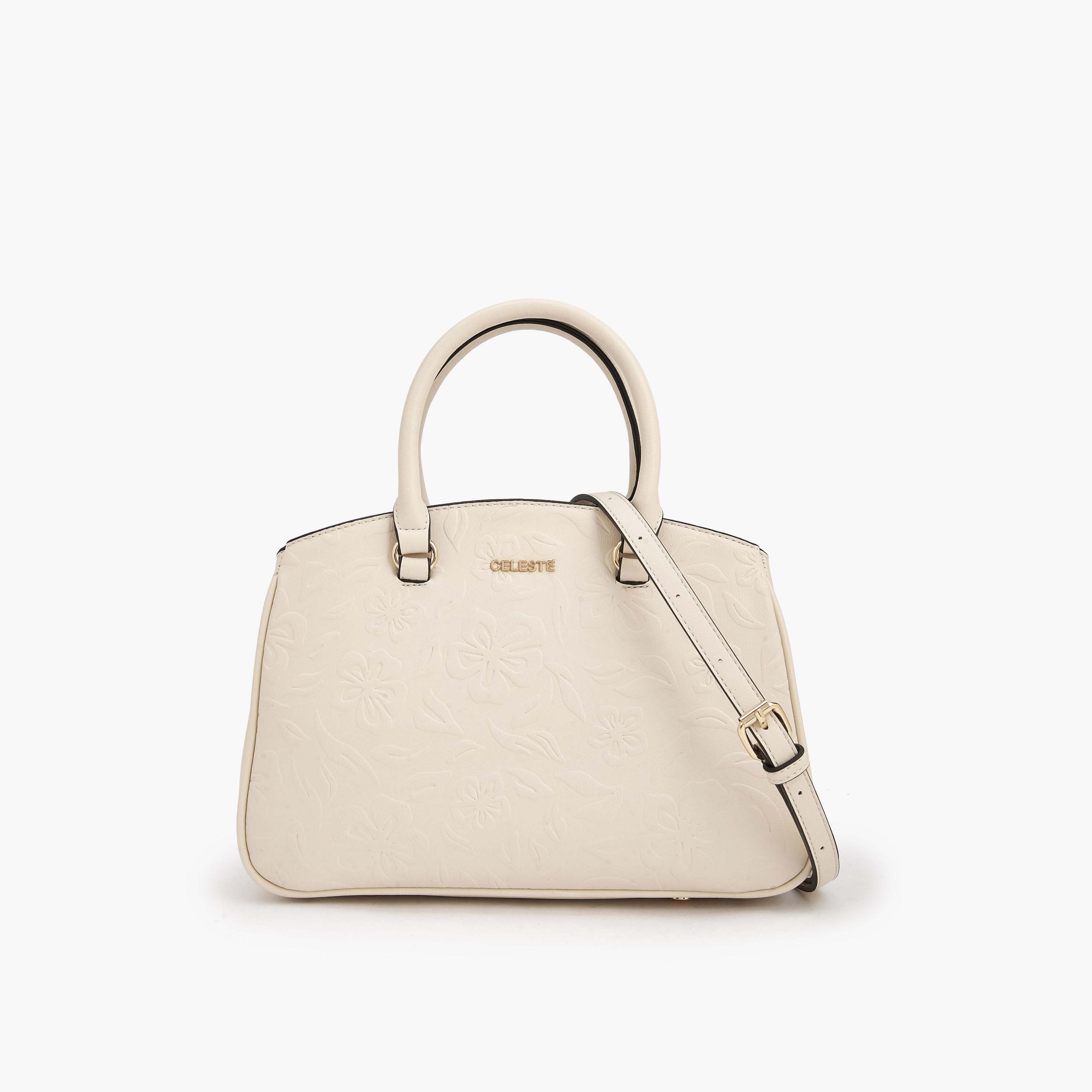 Celeste Embossed Tote Bag with Detachable Strap-women-bagsandwallets-handbags-image-1