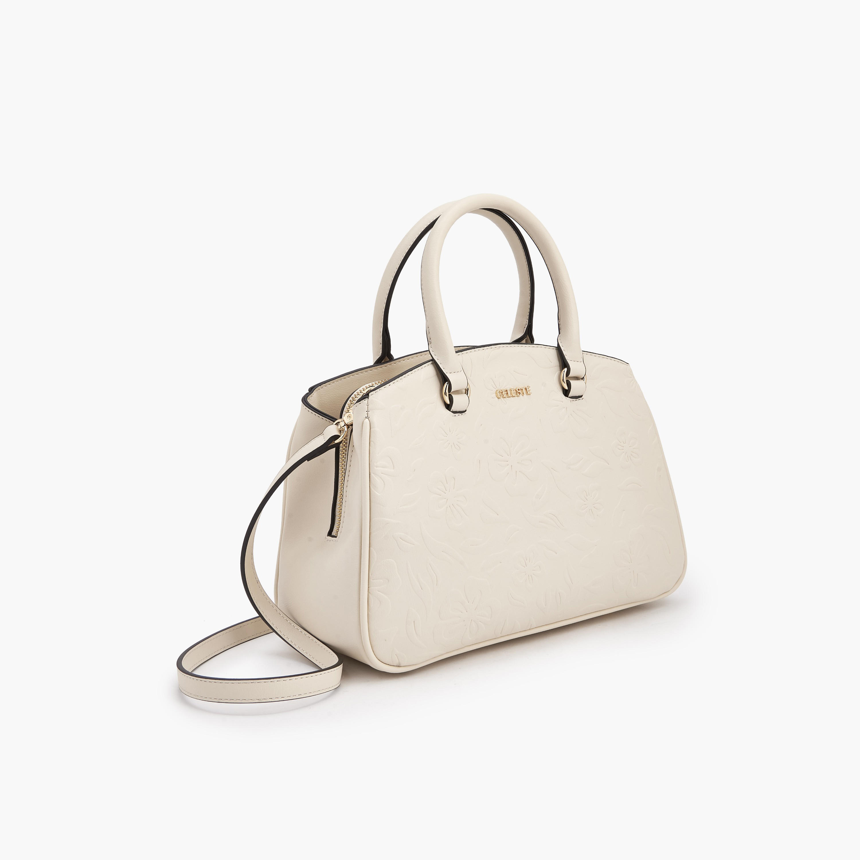 Celeste Embossed Tote Bag with Detachable Strap-women-bagsandwallets-handbags-image-4