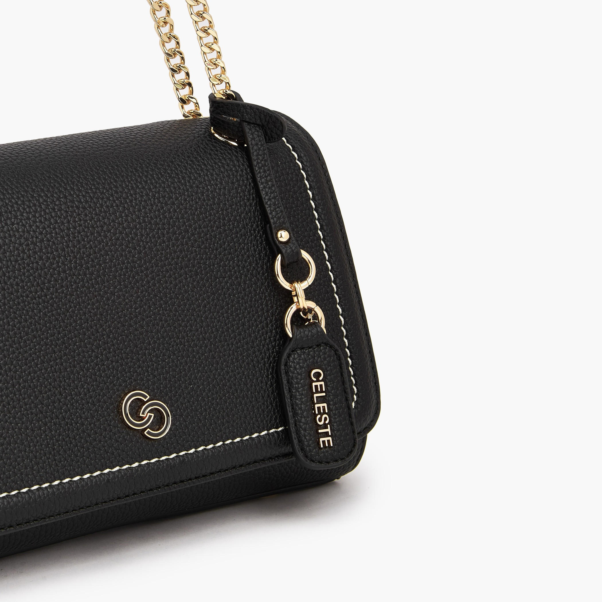 شنطة كروس بودي بتصميم خياطة متباينة وحزام سلسلة من سيليست-women-bagsandwallets-handbags-image-5