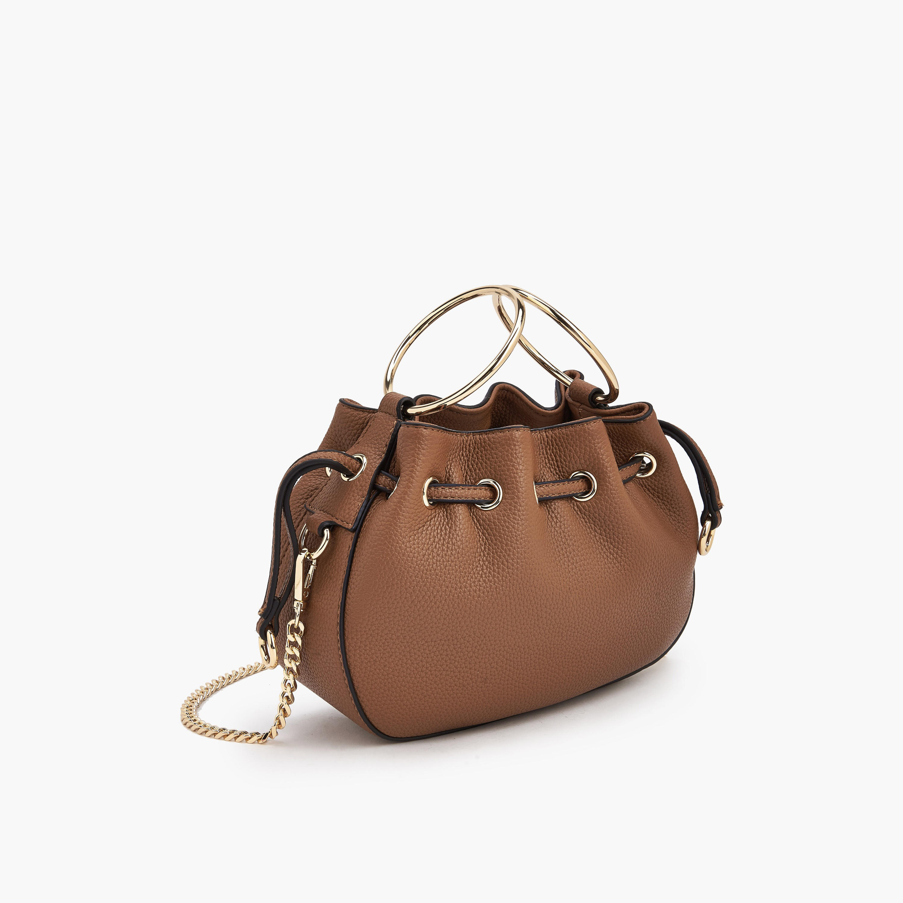 Celeste Textured Crossbody Bag with Detachable Chain Strap-women-bagsandwallets-handbags-image-3