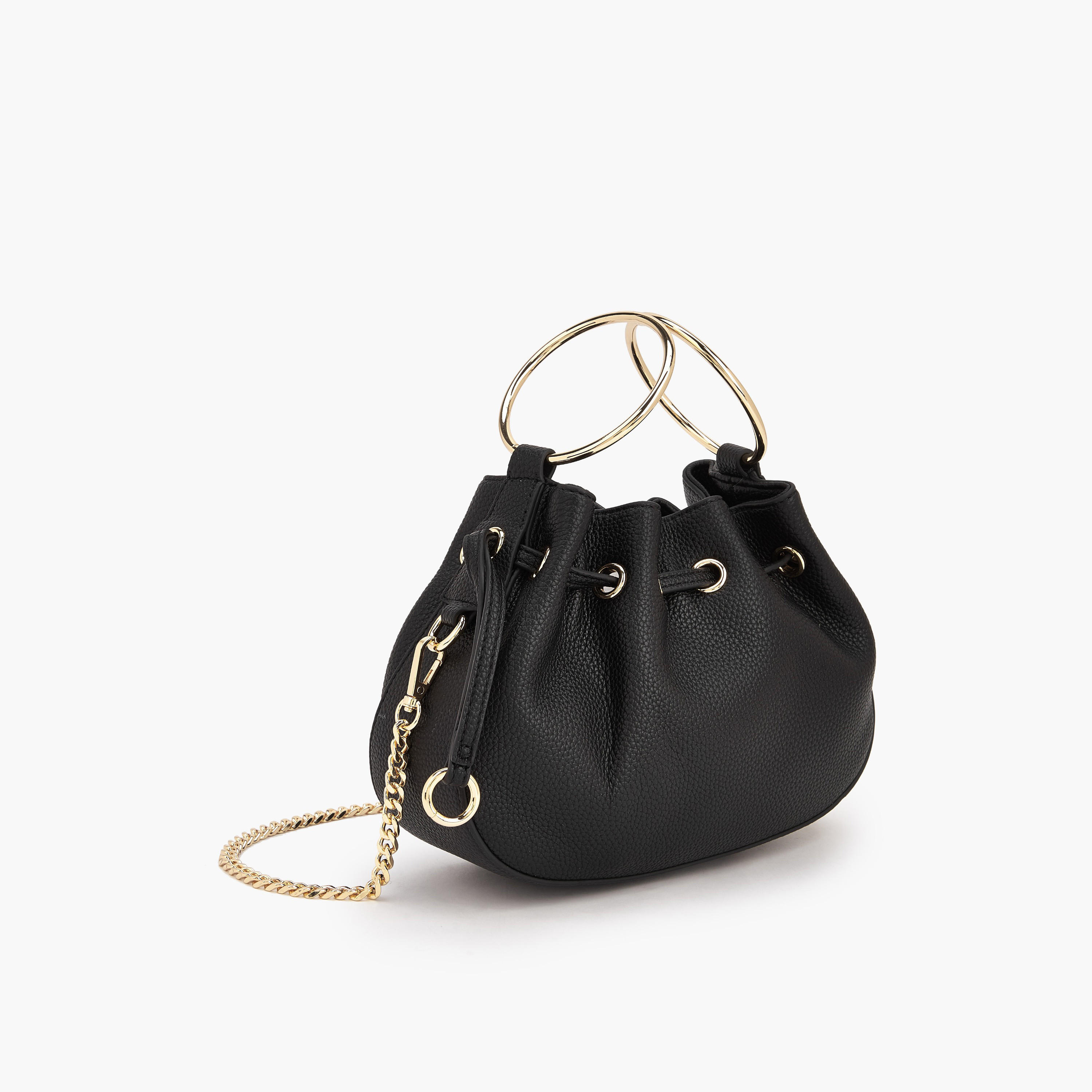 Celeste Textured Crossbody Bag with Detachable Chain Strap-women-bagsandwallets-handbags-image-3
