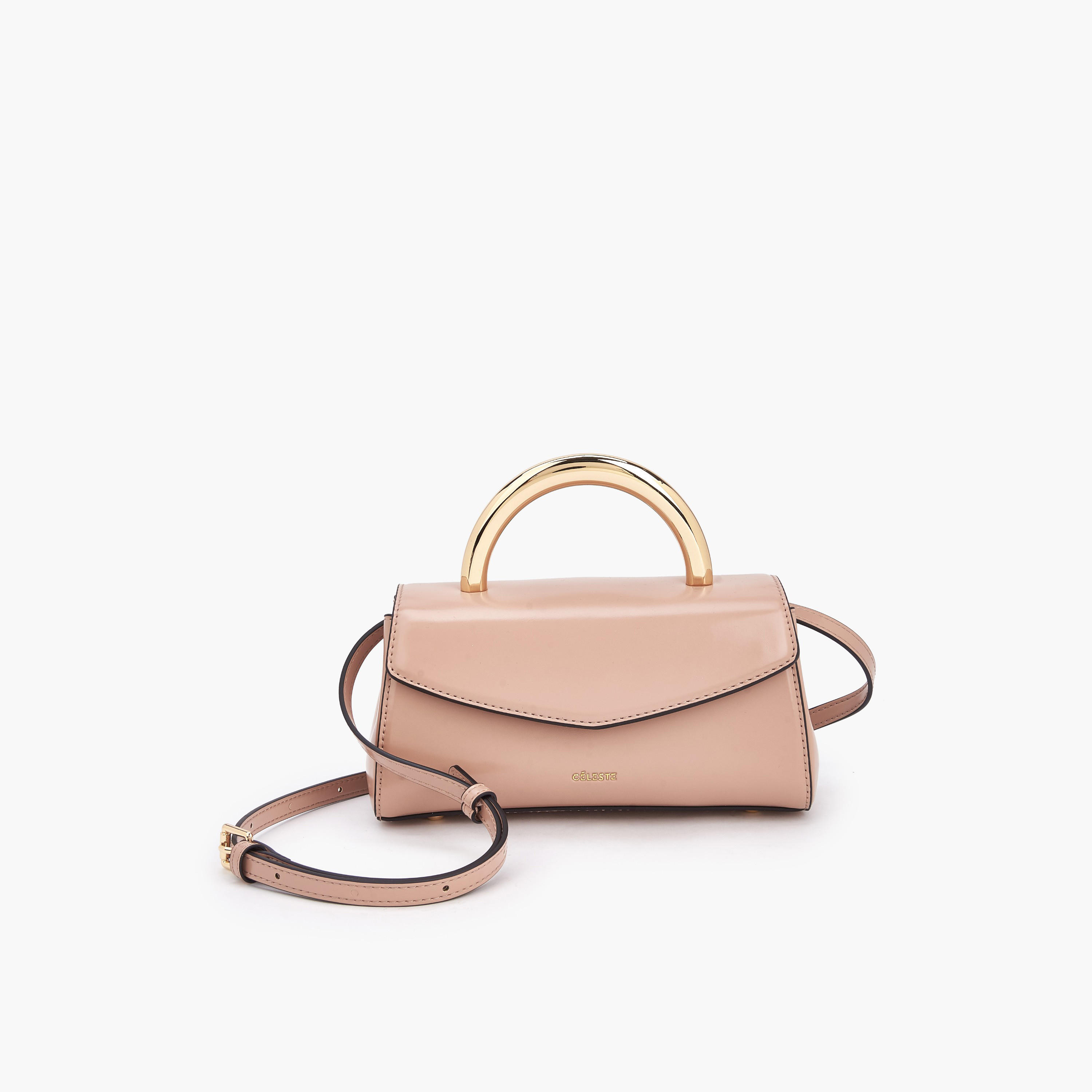 Celeste Solid Crossbody Bag with Adjustable Strap-women-bagsandwallets-handbags-image-1
