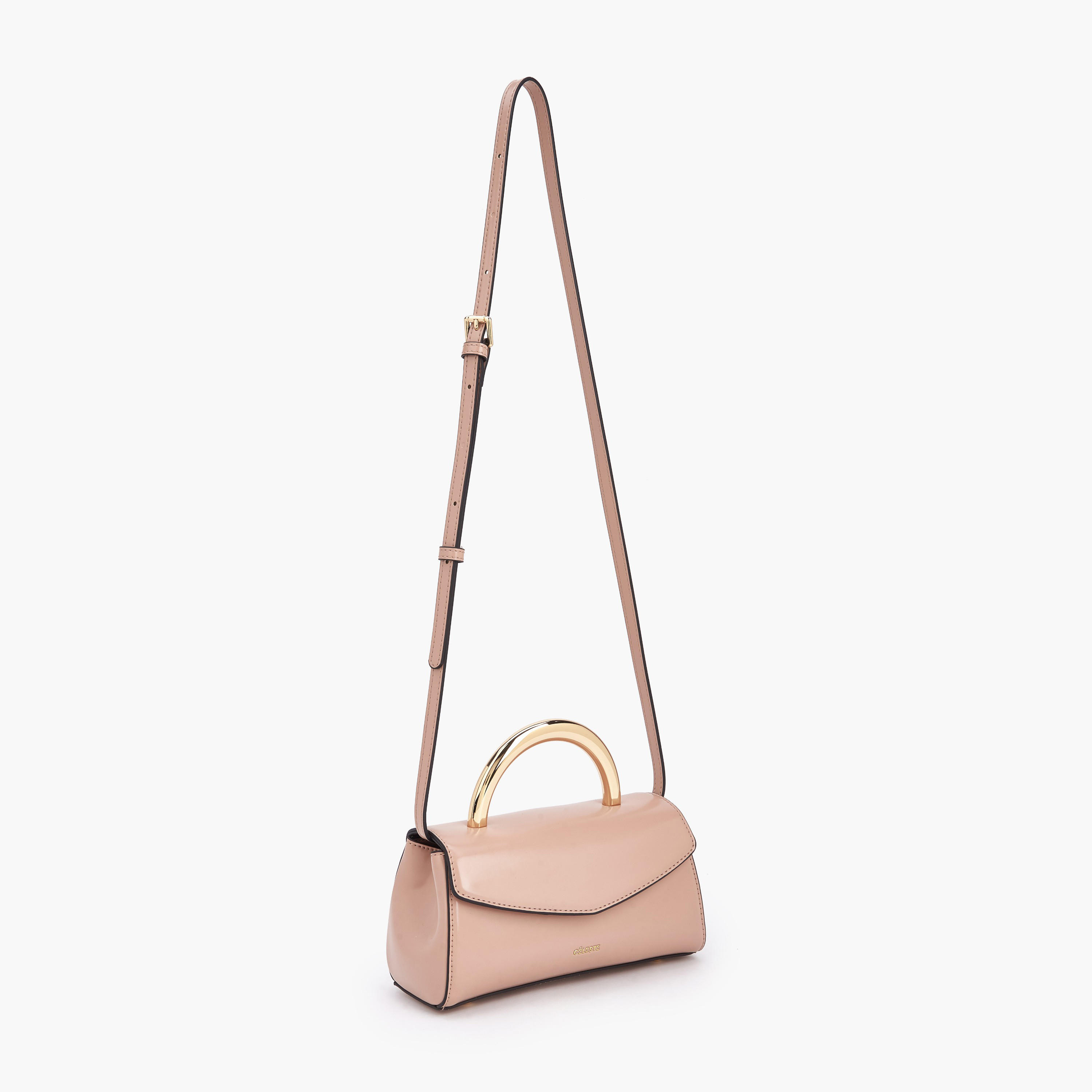 Celeste Solid Crossbody Bag with Adjustable Strap-women-bagsandwallets-handbags-image-2