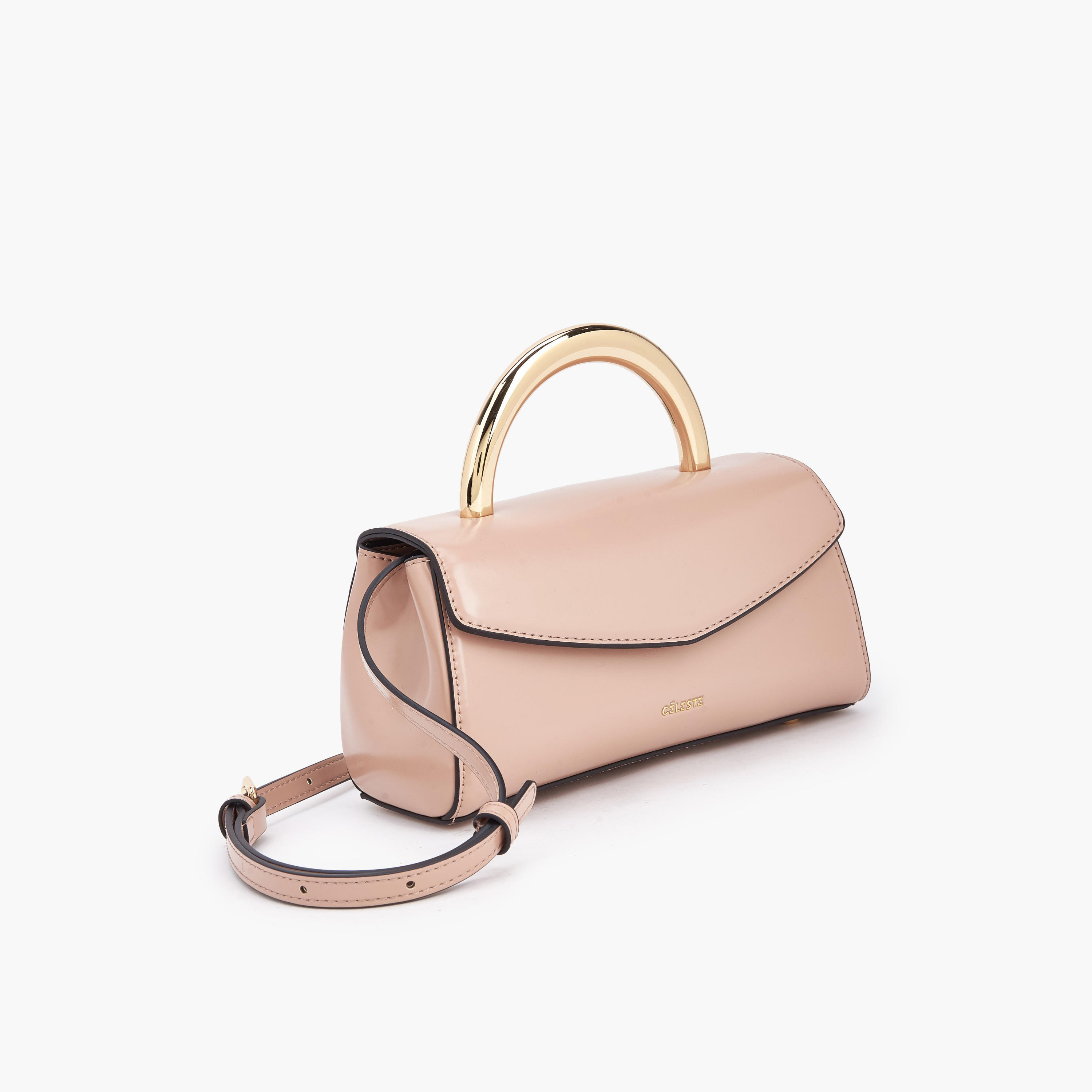 Celeste Solid Crossbody Bag with Adjustable Strap-women-bagsandwallets-handbags-image-3