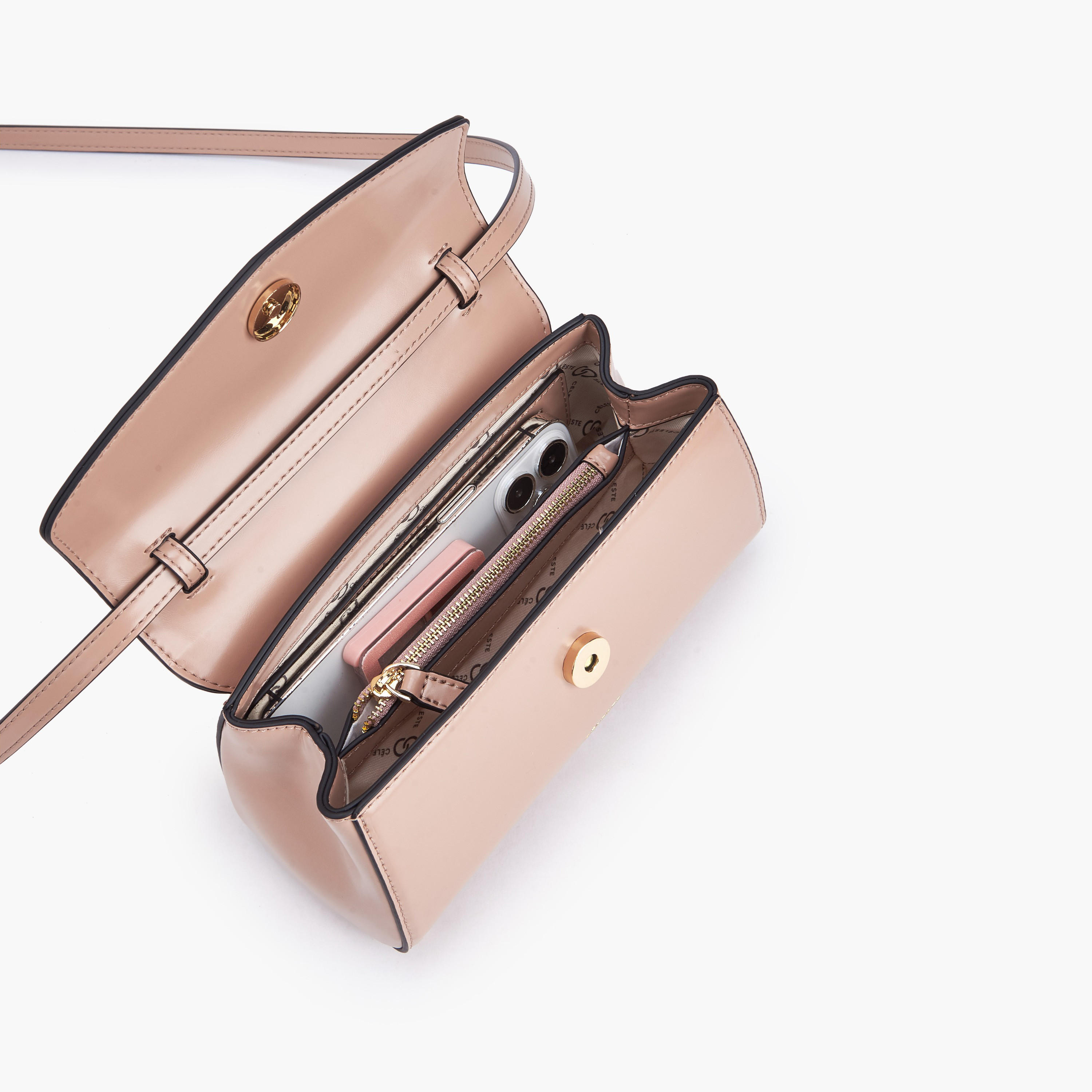 Celeste Solid Crossbody Bag with Adjustable Strap-women-bagsandwallets-handbags-image-7