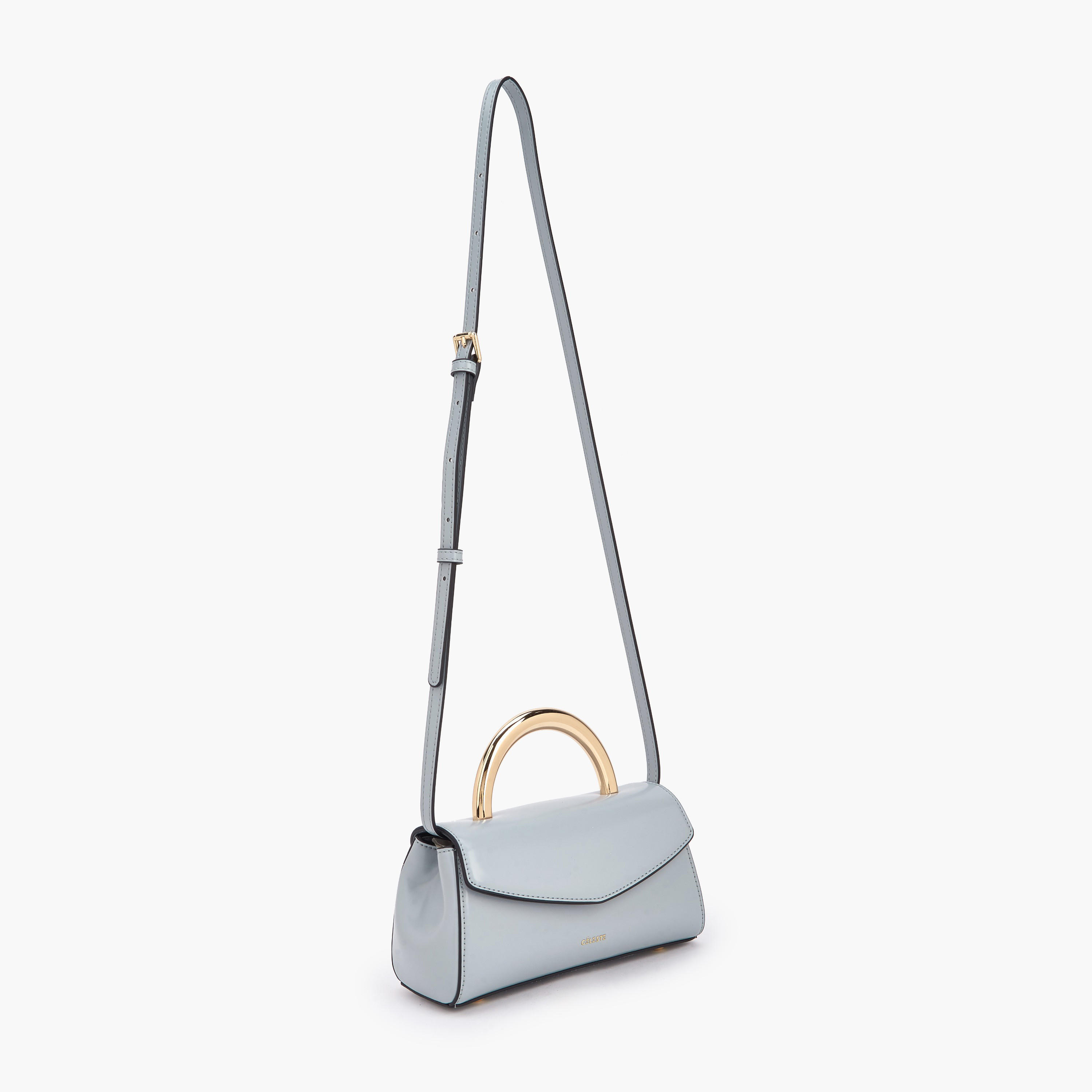 Celeste Solid Crossbody Bag with Adjustable Strap-women-bagsandwallets-handbags-image-2