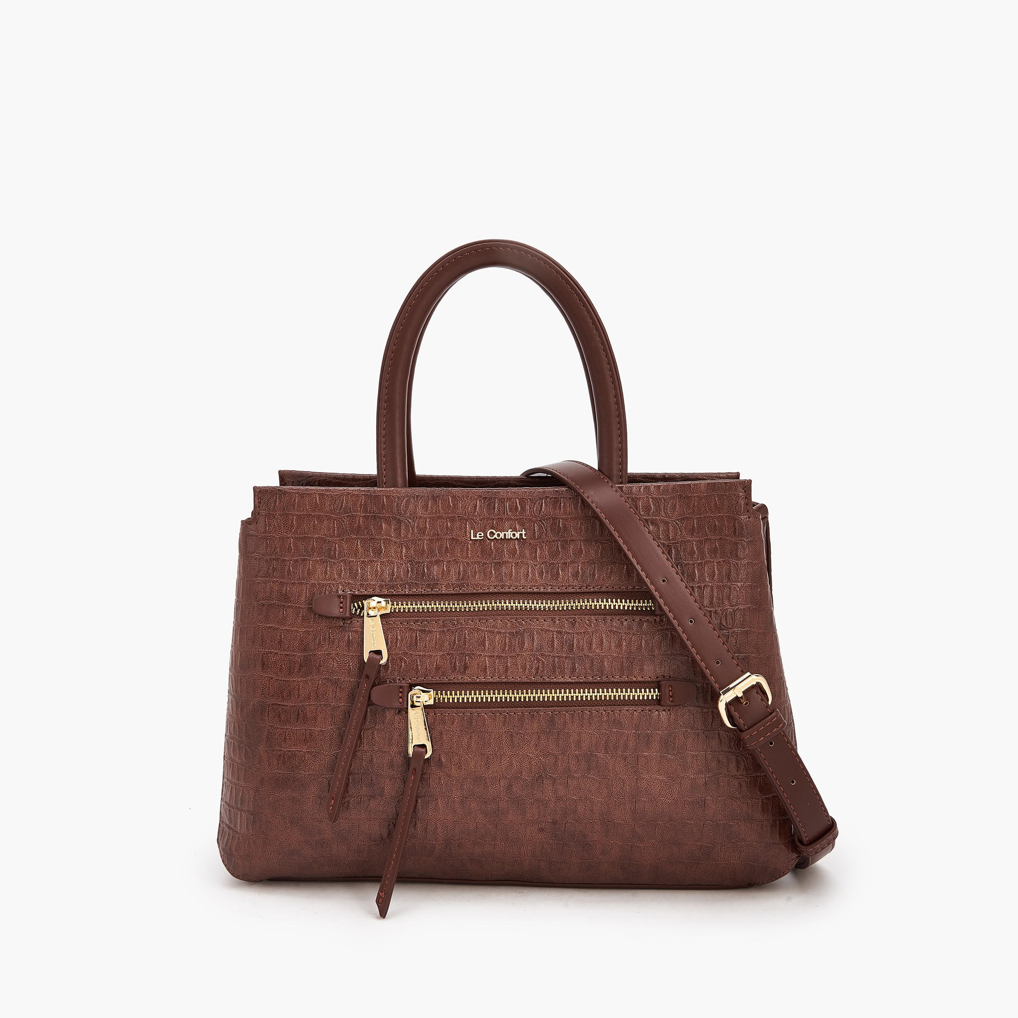 شنطة توتي بارزة الملمس بحزام قابل للفصل من لو كونفورت-women-bagsandwallets-handbags-image-1