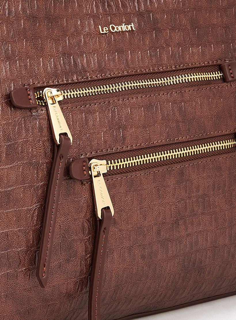 شنطة توتي بارزة الملمس بحزام قابل للفصل من لو كونفورت-women-bagsandwallets-handbags-image-5