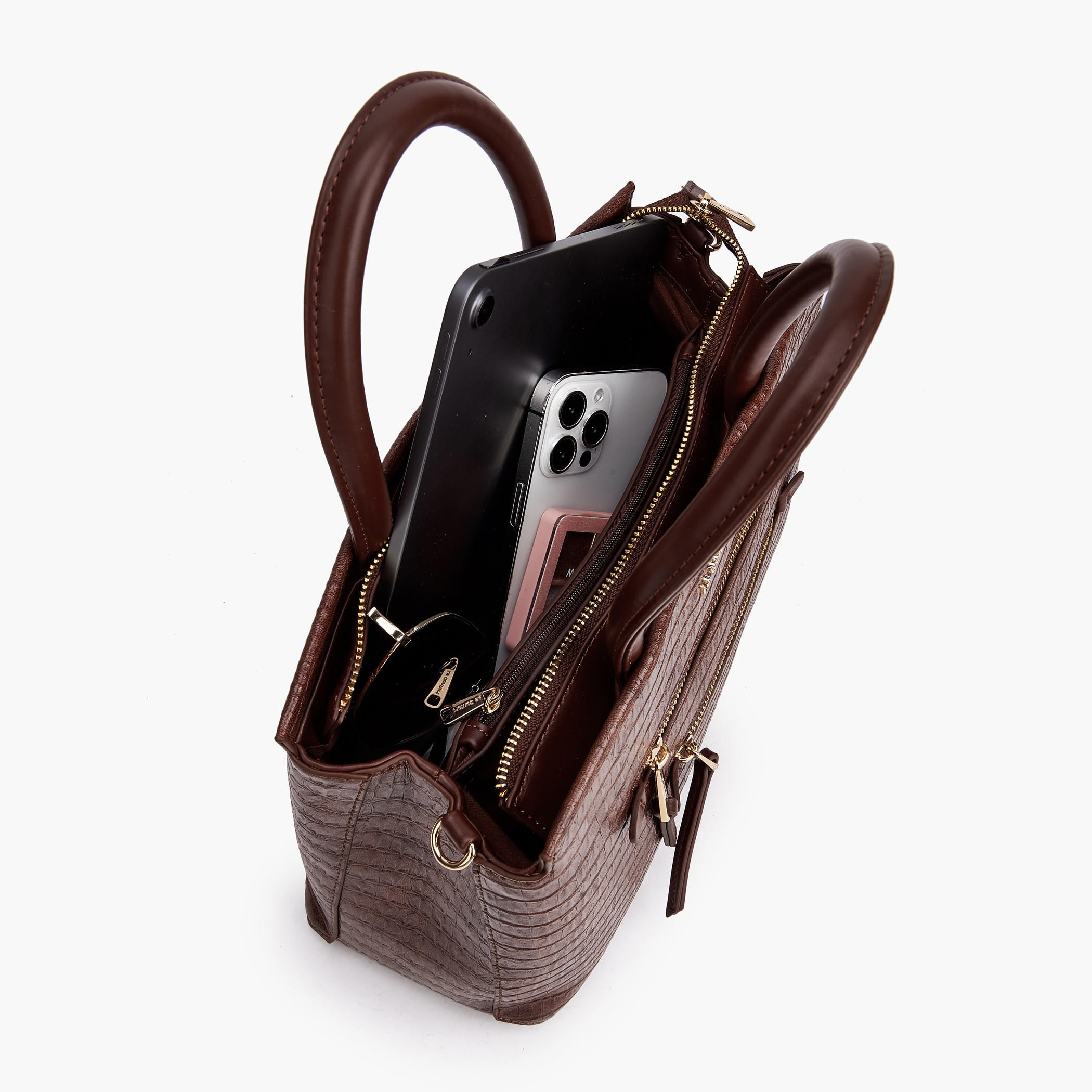 شنطة توتي بارزة الملمس بحزام قابل للفصل من لو كونفورت-women-bagsandwallets-handbags-image-8
