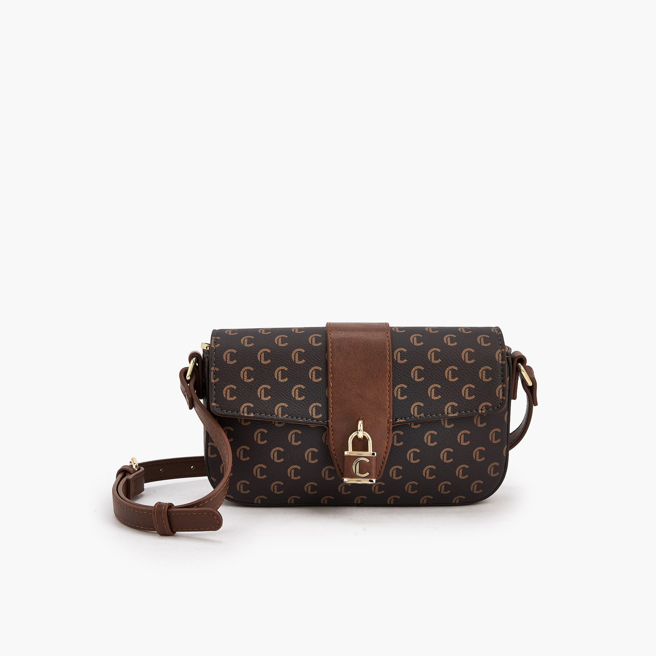 شنطة كروس بودي بارزة الملمس مع حزام قابل للتعديل من لو كونفور-women-bagsandwallets-handbags-image-1