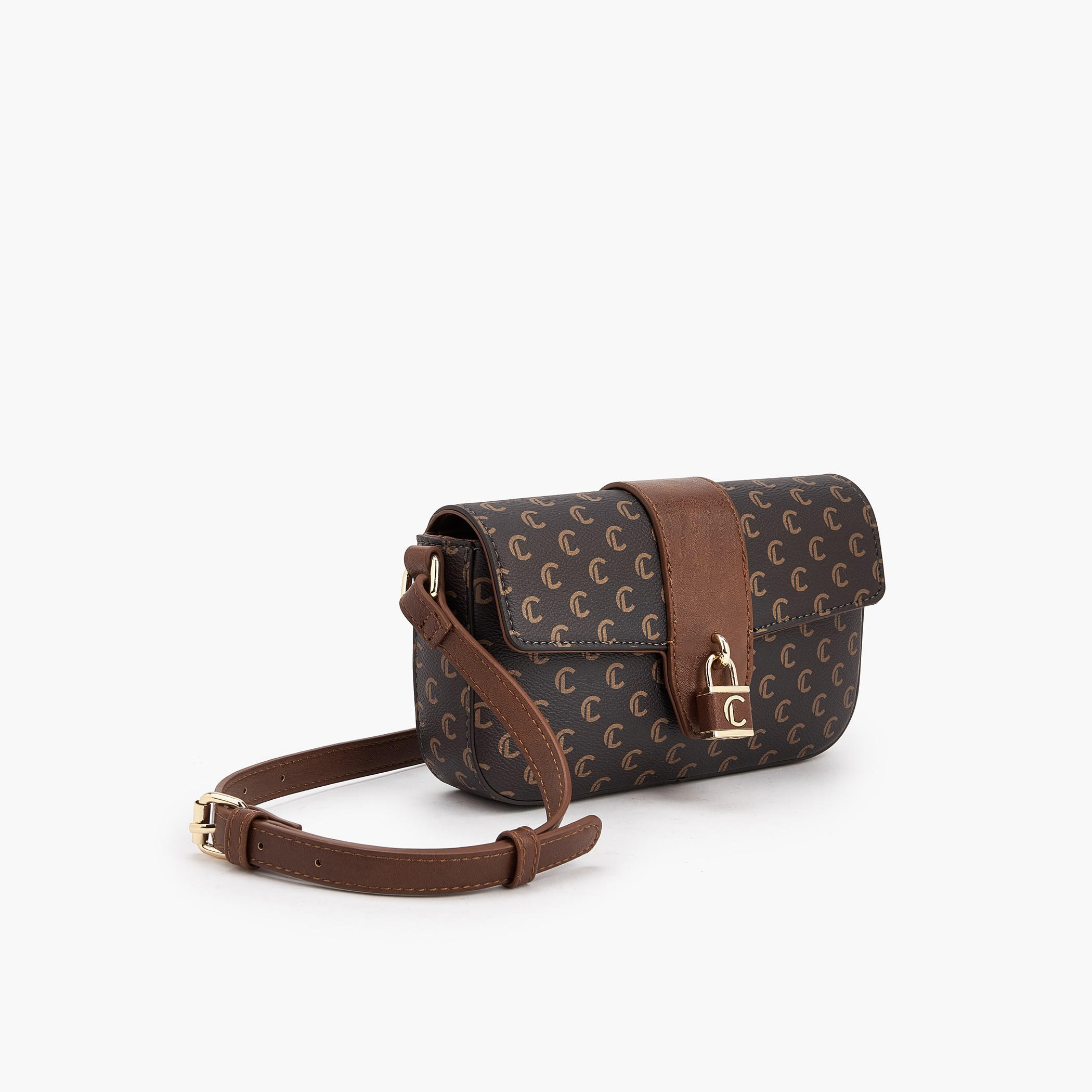 شنطة كروس بودي بارزة الملمس مع حزام قابل للتعديل من لو كونفور-women-bagsandwallets-handbags-image-4