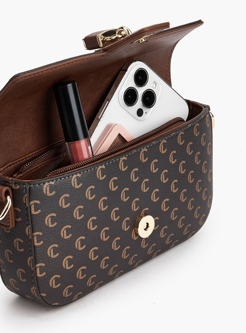 شنطة كروس بودي بارزة الملمس مع حزام قابل للتعديل من لو كونفور-women-bagsandwallets-handbags-image-8