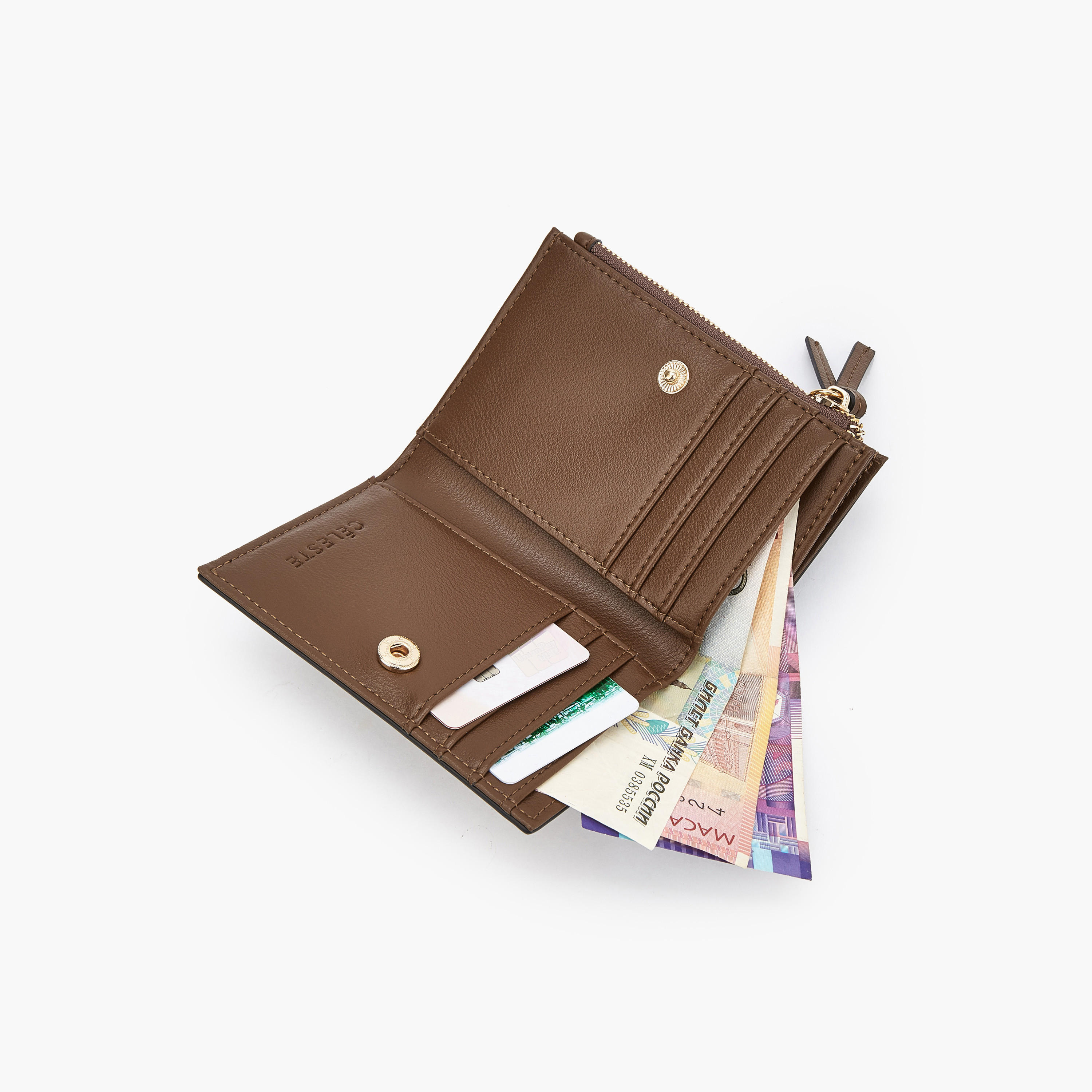 Celeste Bi-Fold Wallet with Snap Button Closure-women-bagsandwallets-wallets-image-7