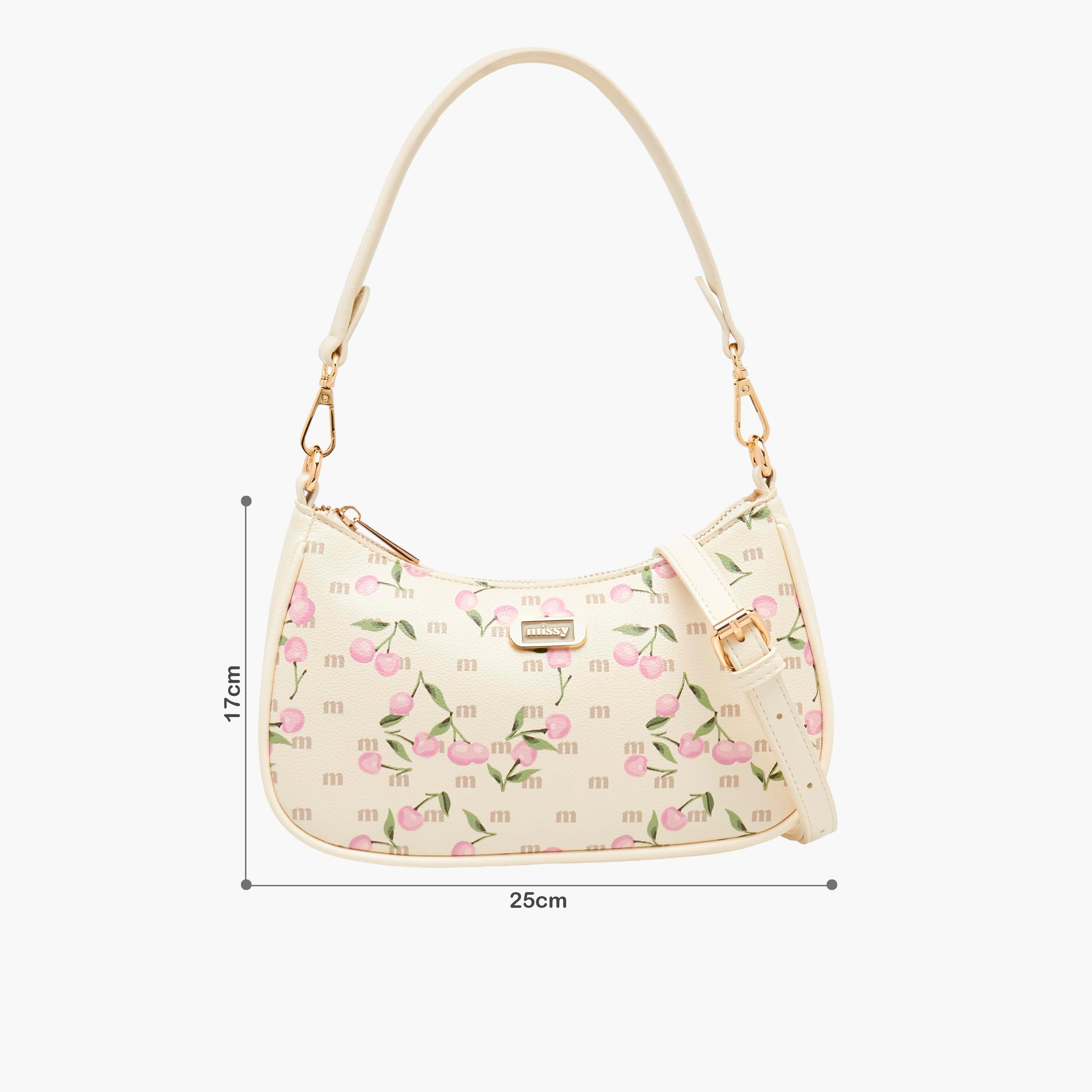 شنطة كتف بحزام قابل للفصل وطبعات كرز من ميسي-women-bagsandwallets-handbags-image-3