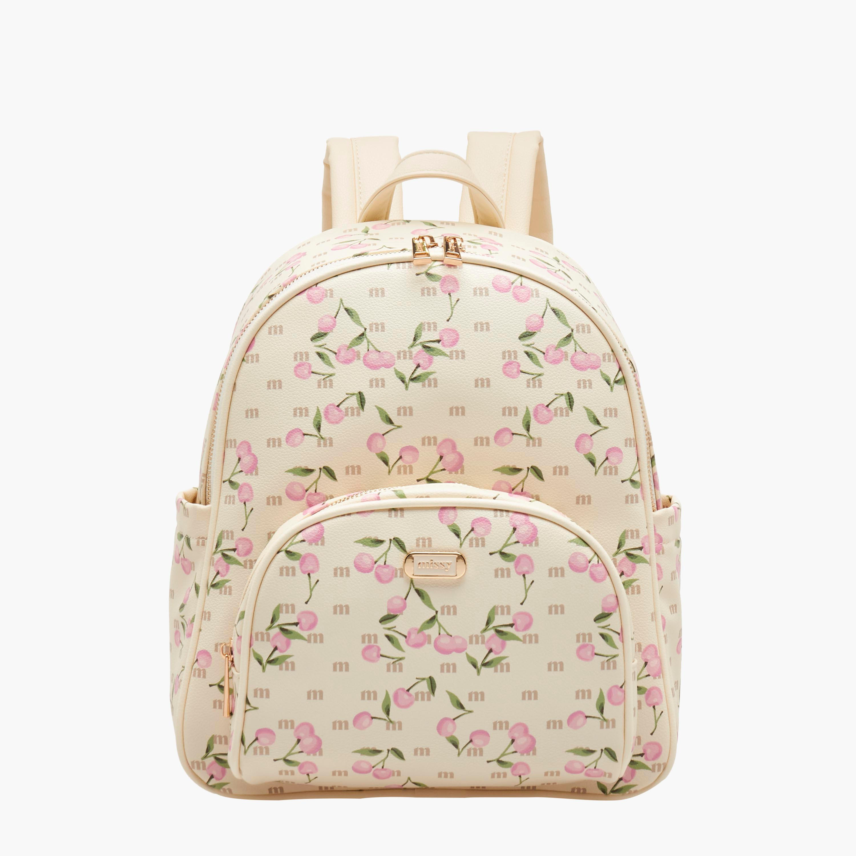 شنطة ظهر بطبعات كرز وحمّالات قابلة للتعديل من ميسي-women-bagsandwallets-backpacks-image-8