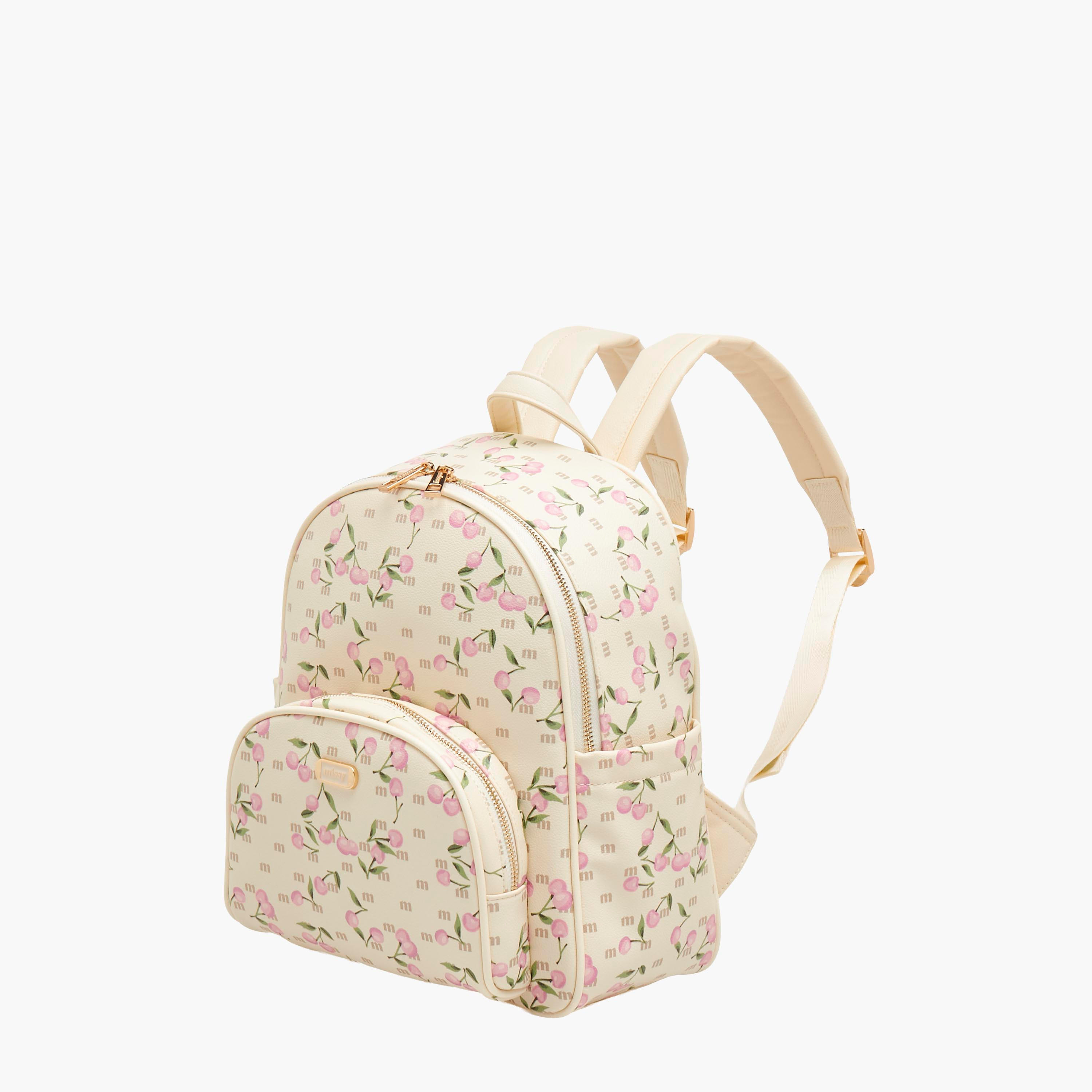 شنطة ظهر بطبعات كرز وحمّالات قابلة للتعديل من ميسي-women-bagsandwallets-backpacks-image-6