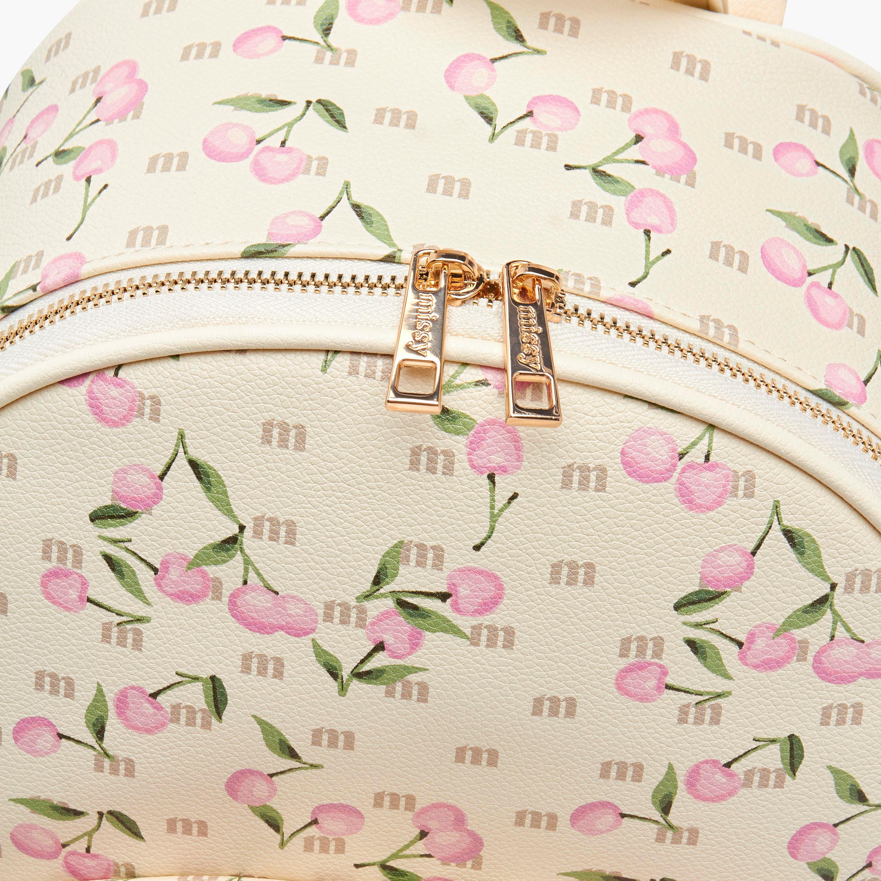 شنطة ظهر بطبعات كرز وحمّالات قابلة للتعديل من ميسي-women-bagsandwallets-backpacks-image-4