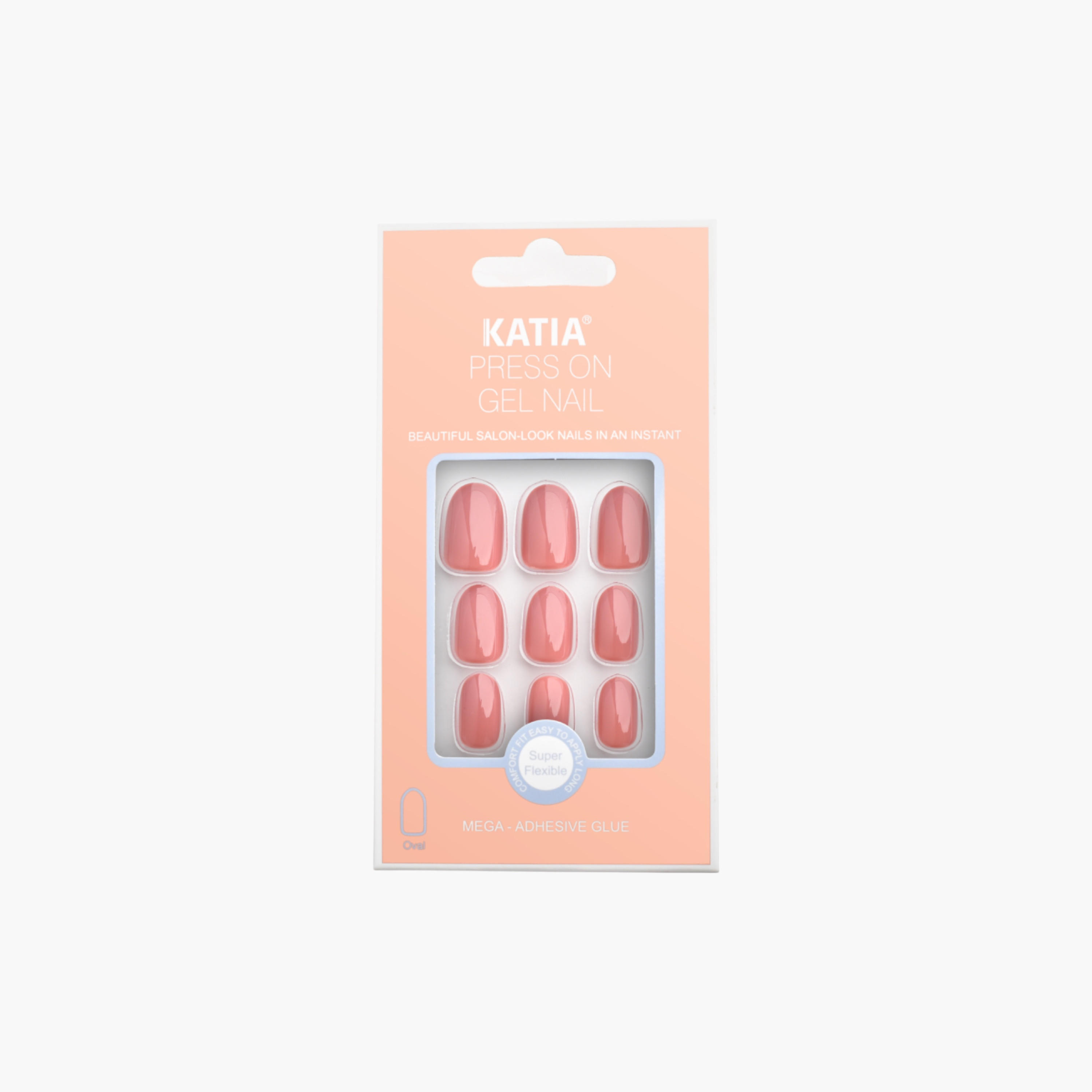أظافر بيضاوية داكنة من كاتيا-beautyandpersonalcare-makeup-nails-artificialnails-image-6