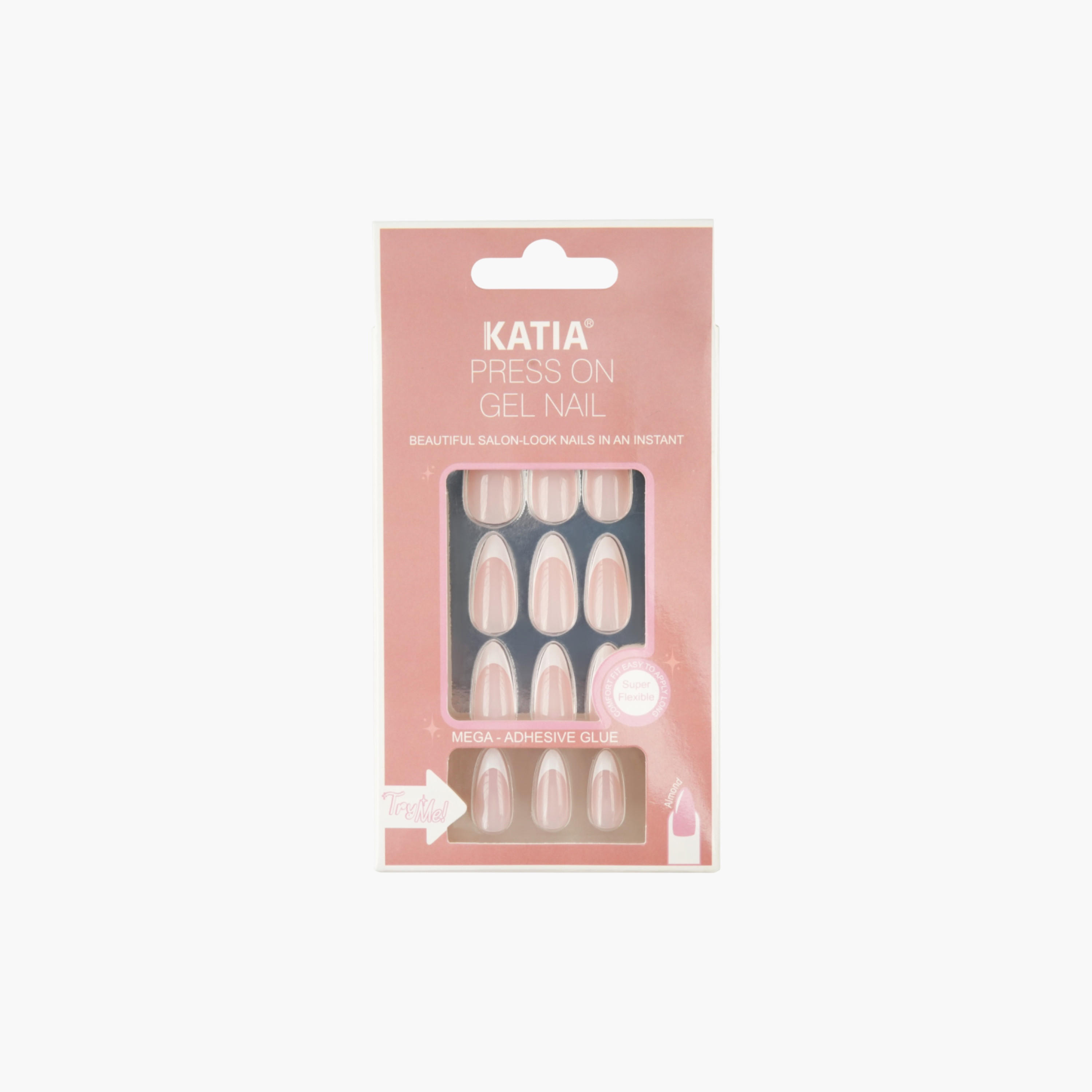 أظافر بتصميم فرنش لوزي من كاتيا-beautyandpersonalcare-makeup-nails-artificialnails-image-2