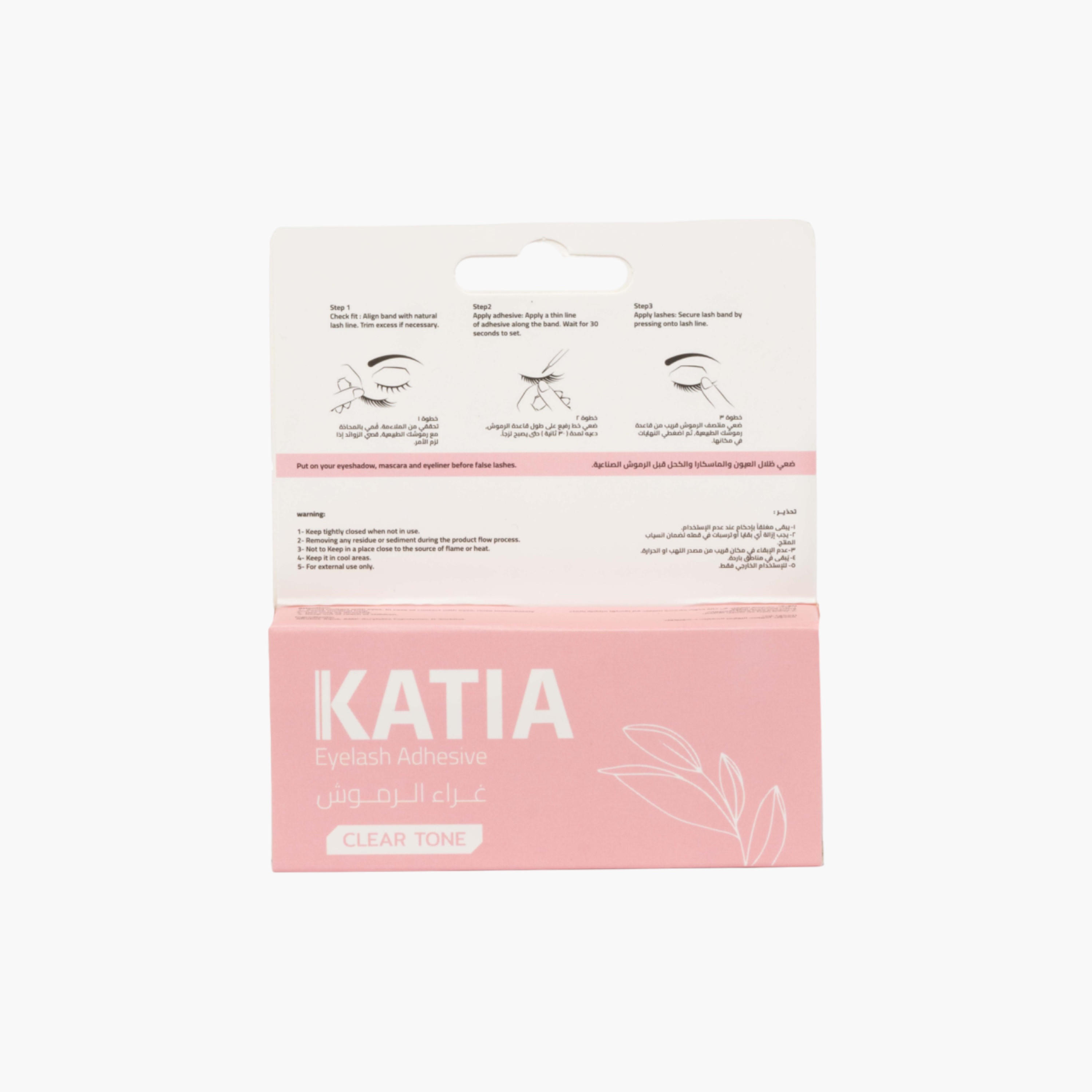 Katia Eyelashes Glue - Clear-beautyandpersonalcare-makeup-brushesandaccessories-eyelashcurlers-image-1