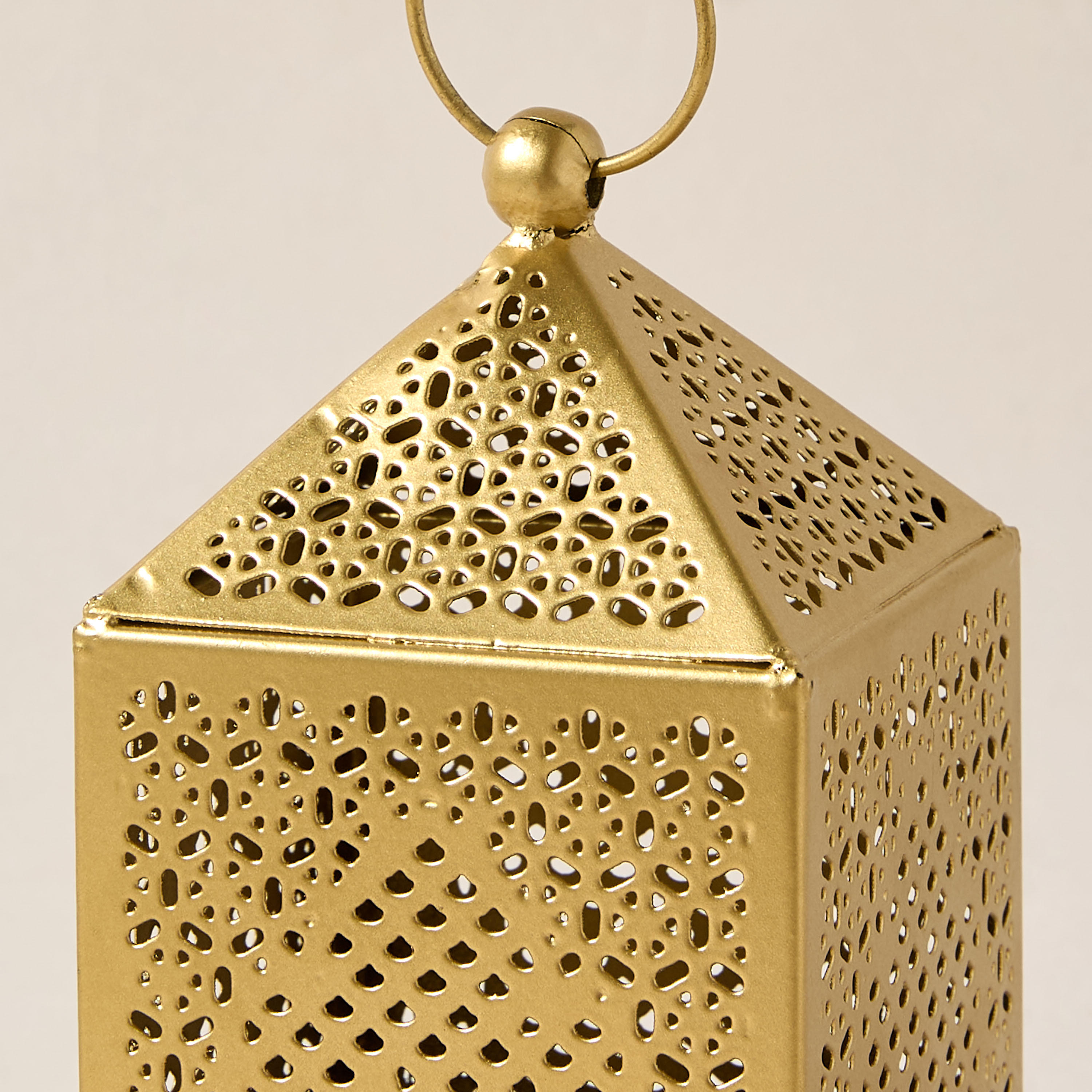 Cutwork Metal Decorative Tealight Lantern - 14 cms-household-decor-candleholdersandlanterns-image-4