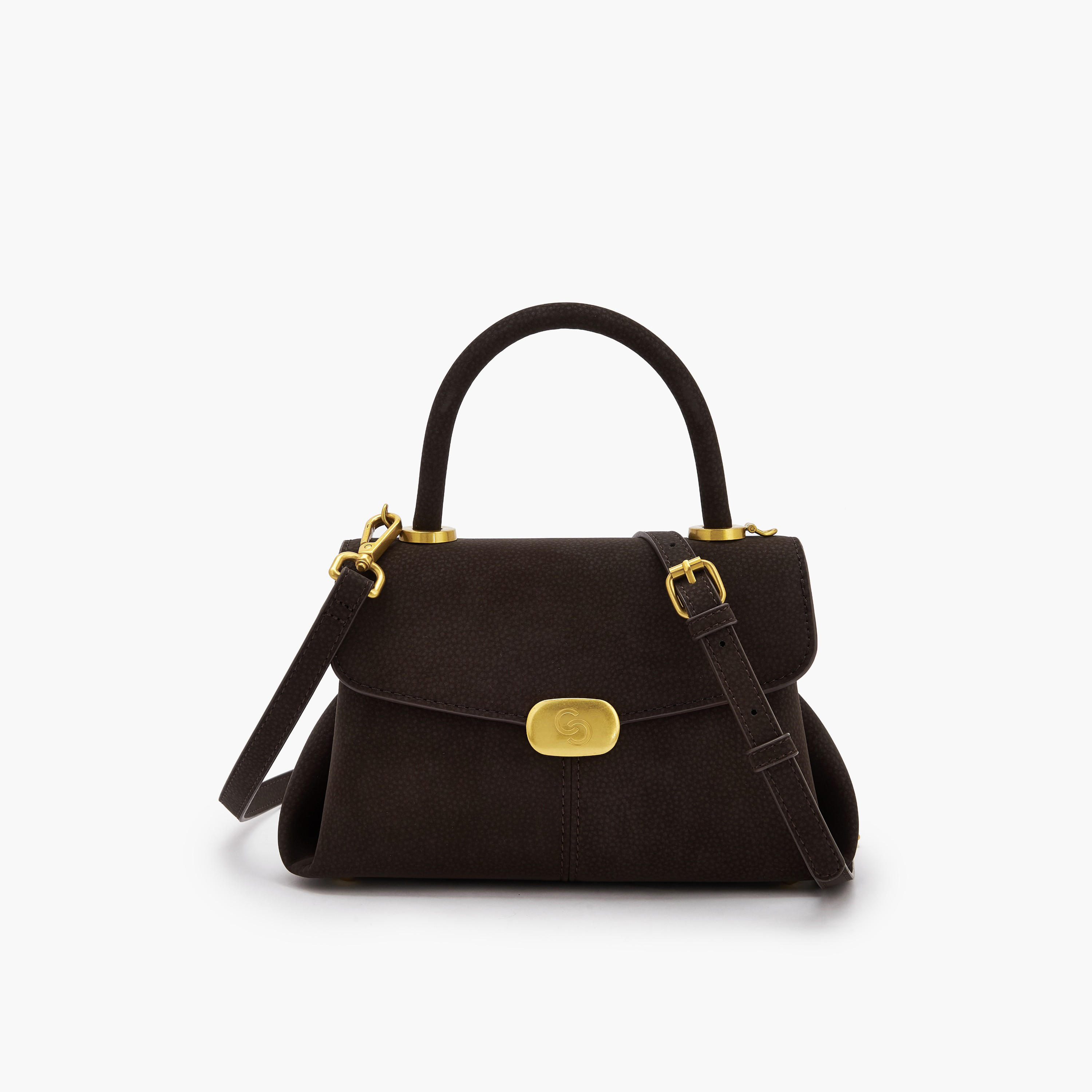 Celeste Suede Satchel Bag with Grab Handle-women-bagsandwallets-handbags-image-1