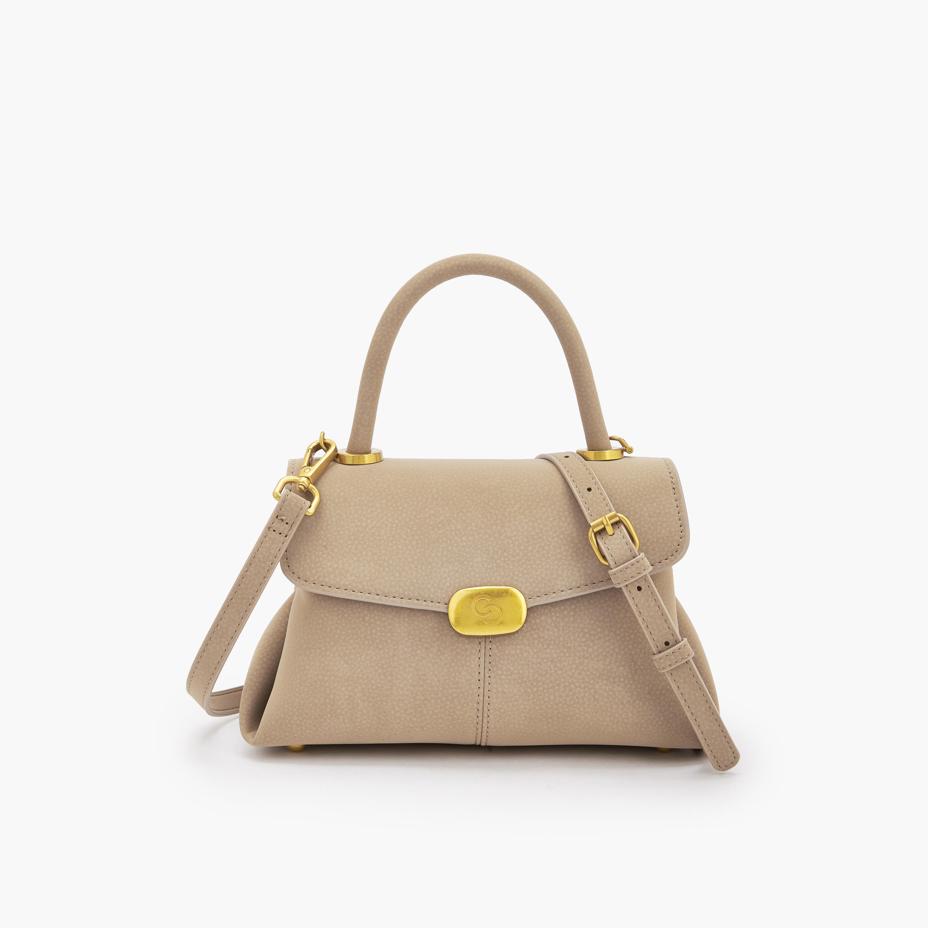 Celeste Suede Satchel Bag with Grab Handle-women-bagsandwallets-handbags-image-1