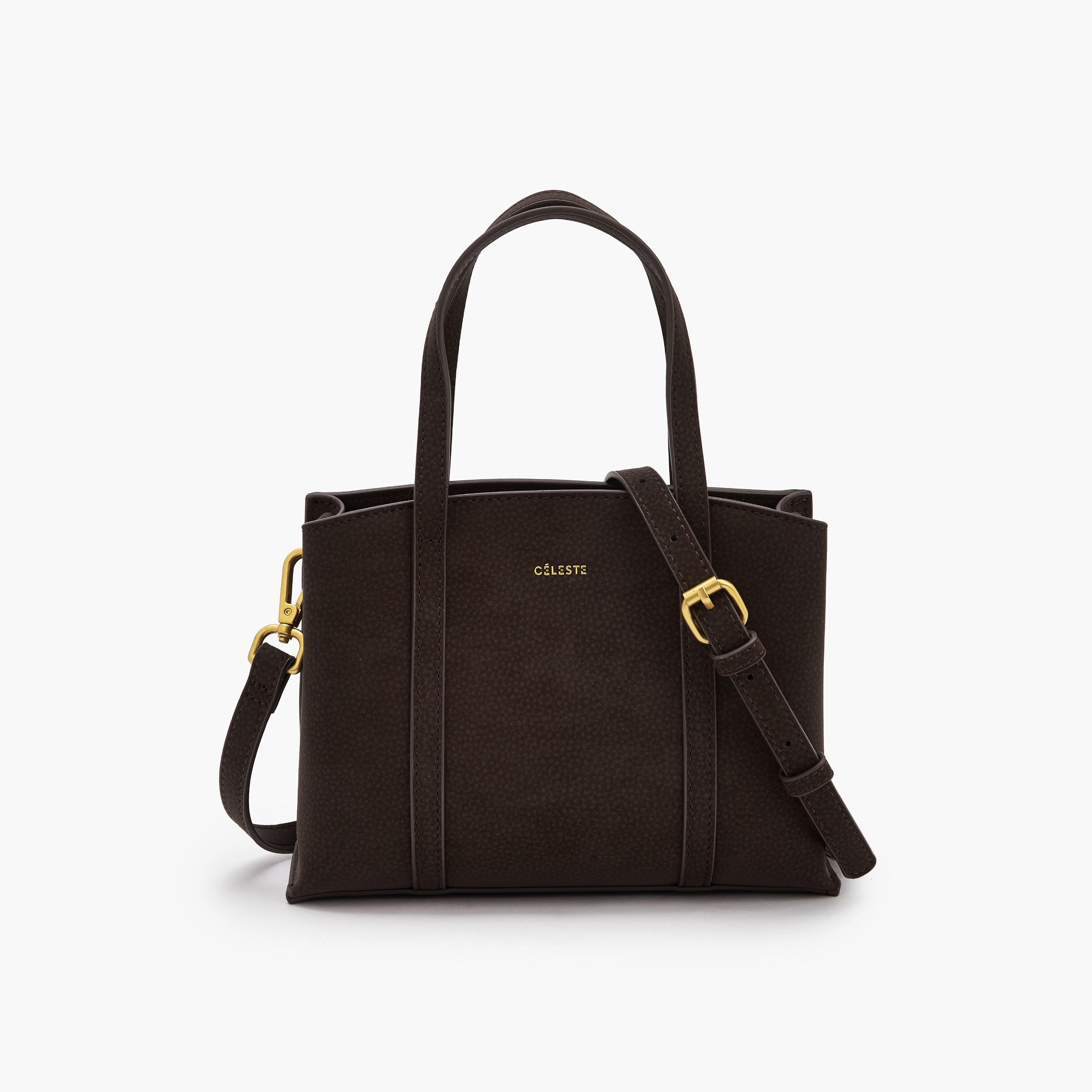 Celeste Textured Tote Bag with Double Handles-women-bagsandwallets-handbags-image-1