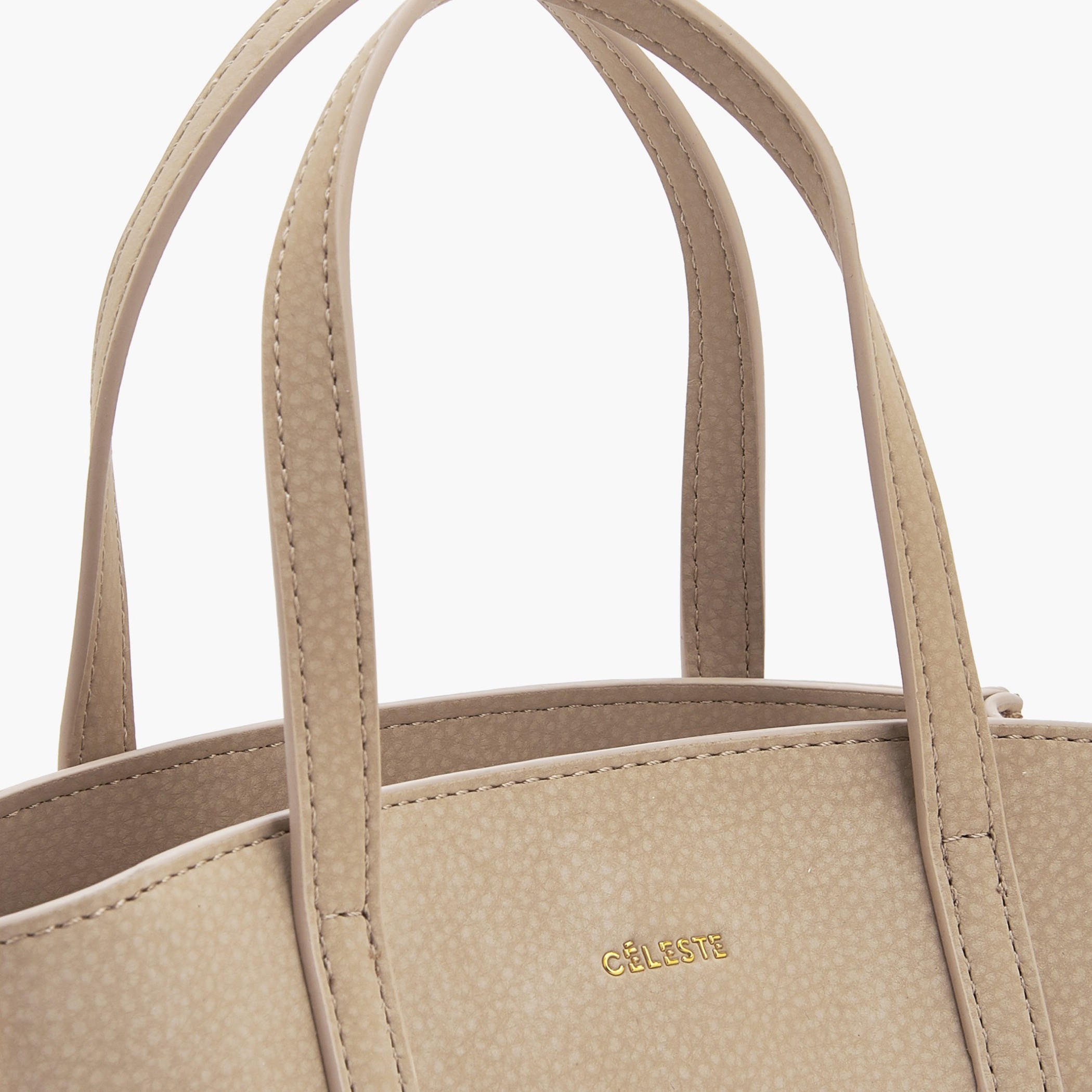 Celeste Textured Tote Bag with Double Handles-women-bagsandwallets-handbags-image-5