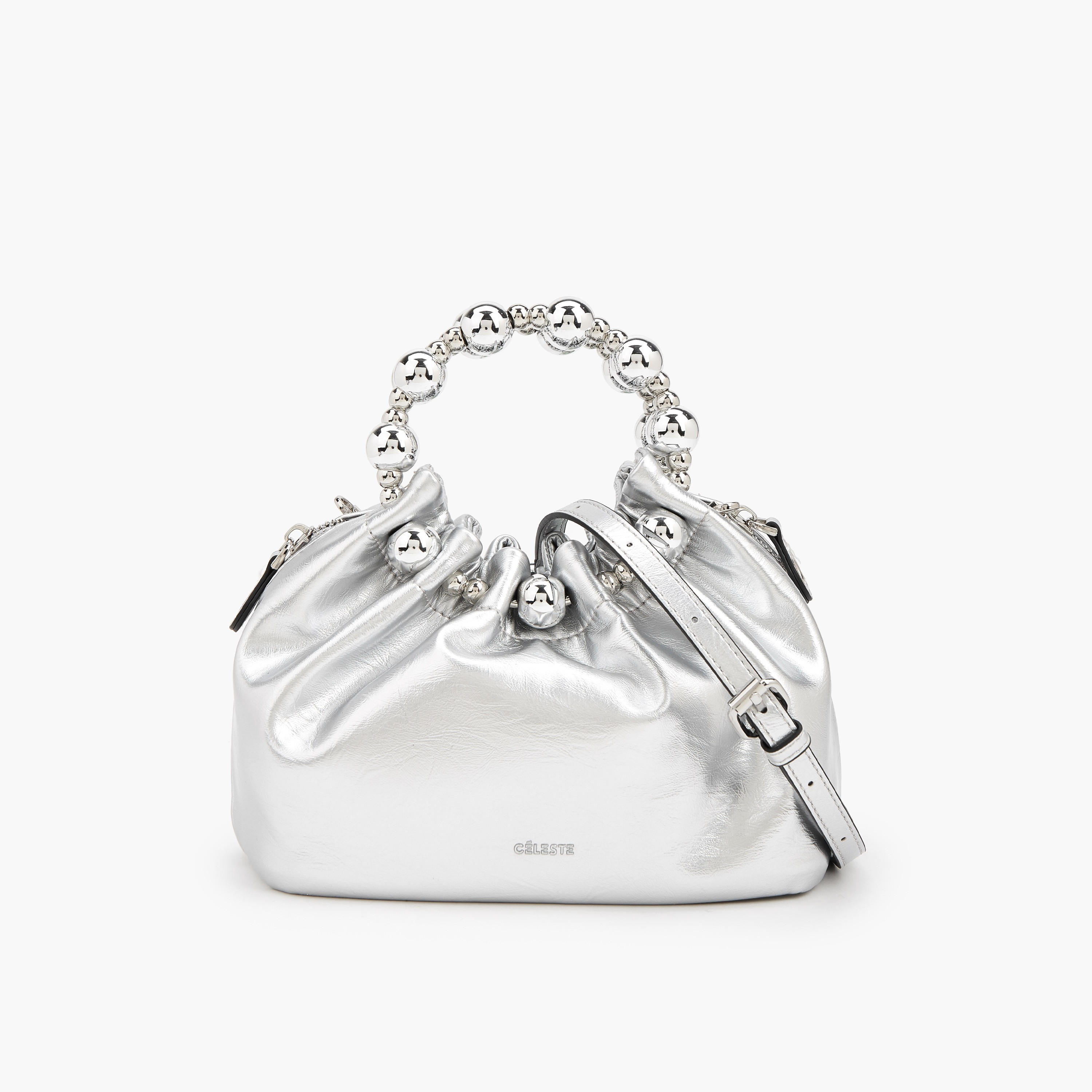 Celeste Ruched Crossbody Bag with Detachable Strap-women-bagsandwallets-handbags-image-1