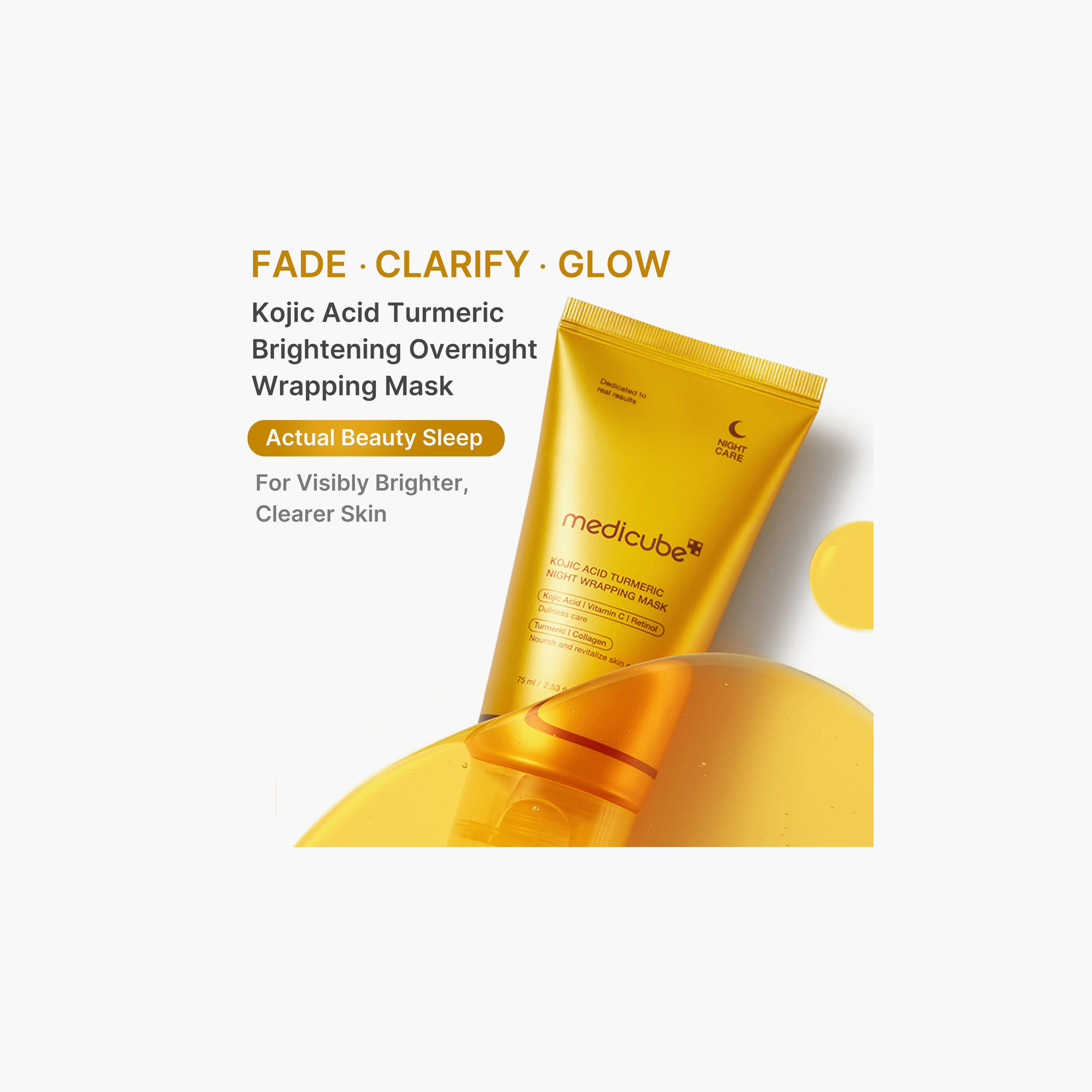 قناع ميديكوب الليلي بالكركم وحمض الكوجيك 75 مل-beautyandpersonalcare-skin-masks-sleepingmask-image-2