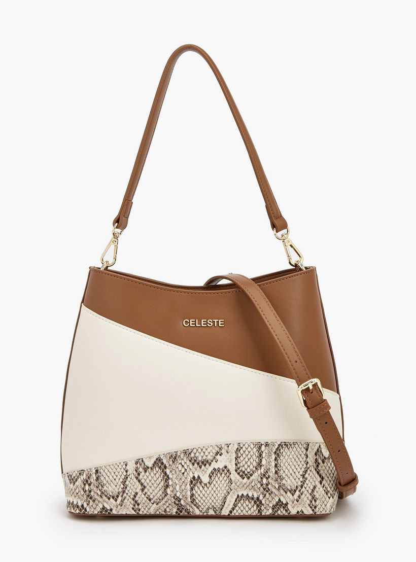 Celeste Panelled Shoulder Bag with Adjustable Strap-women-bagsandwallets-handbags-image-1
