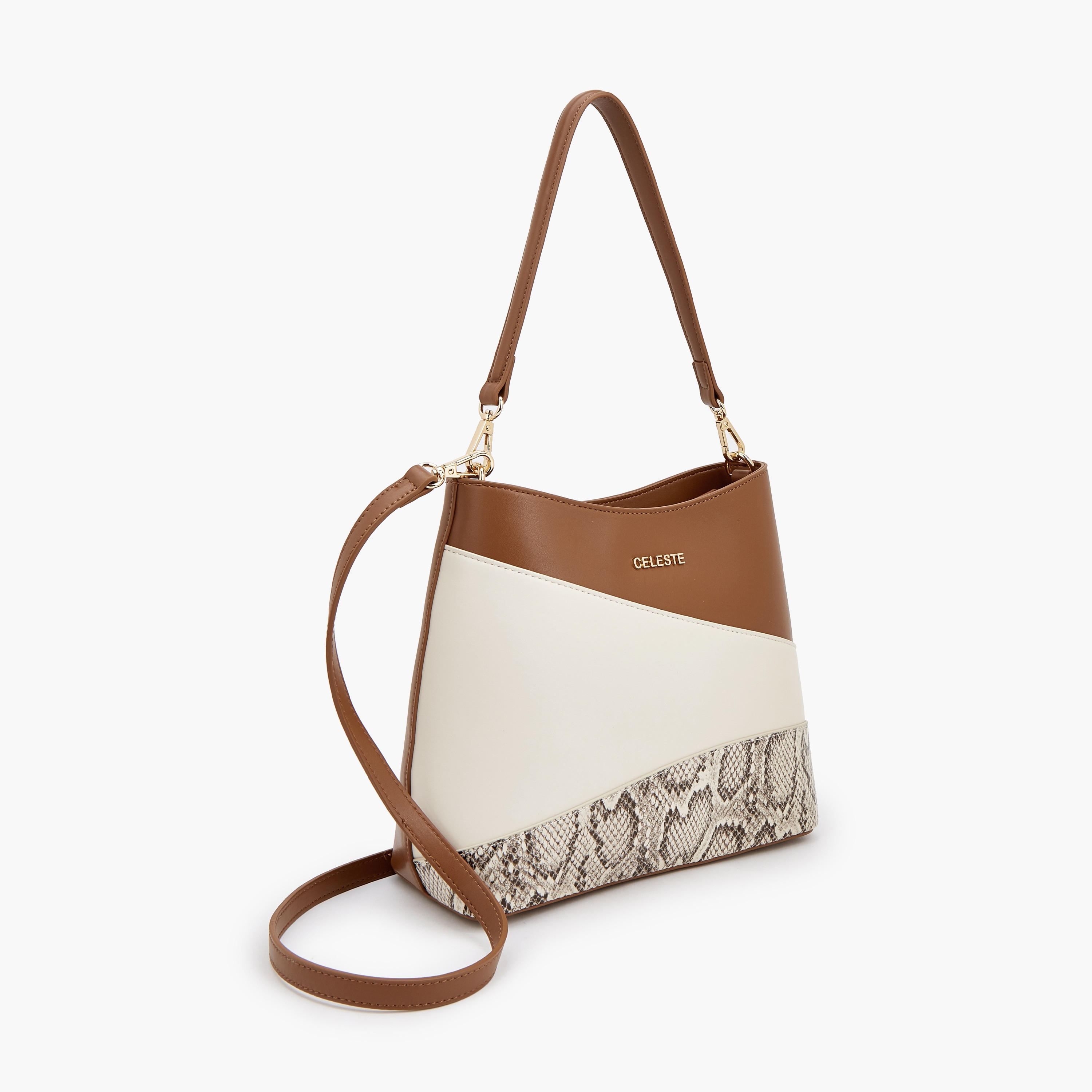 Celeste Panelled Shoulder Bag with Adjustable Strap-women-bagsandwallets-handbags-image-4