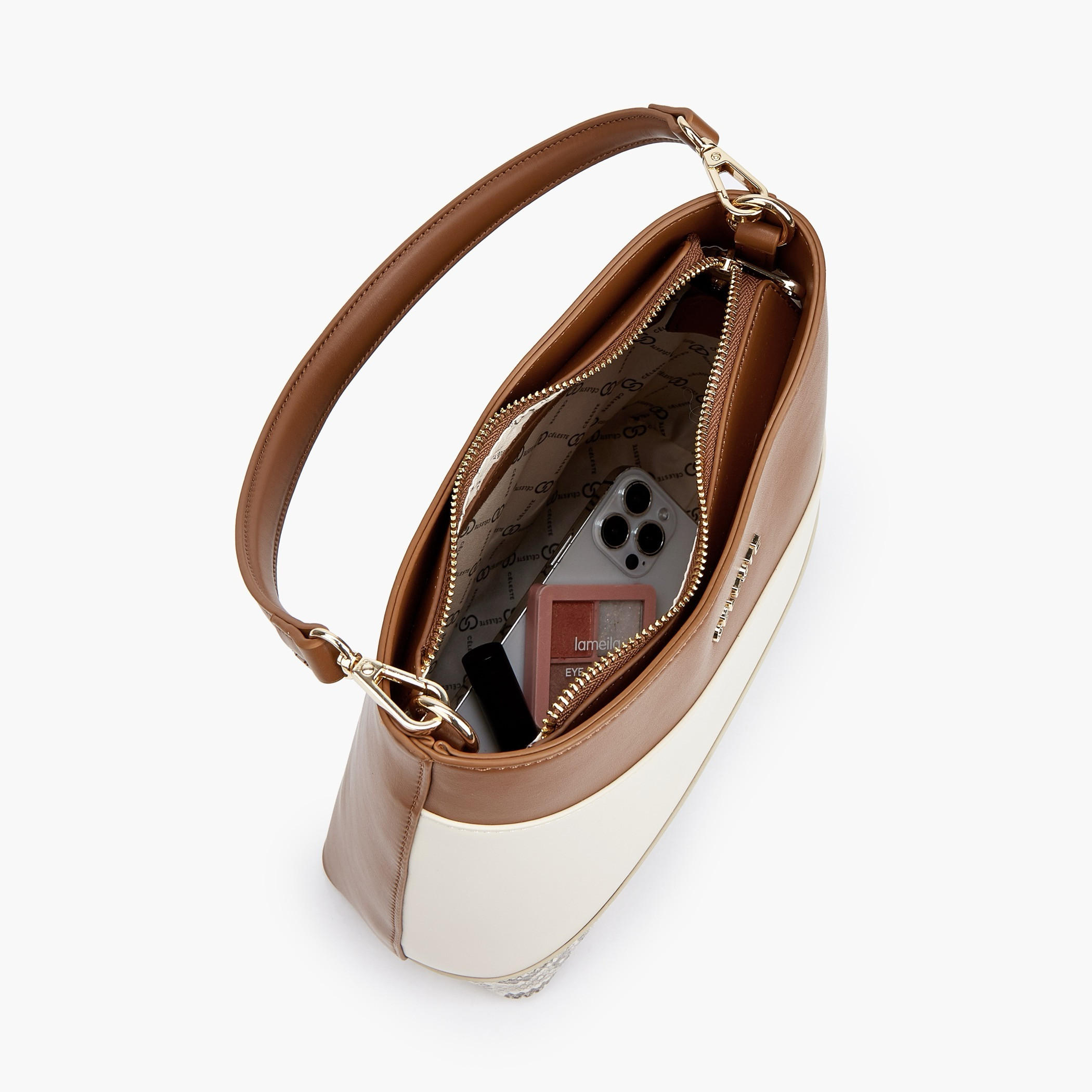Celeste Panelled Shoulder Bag with Adjustable Strap-women-bagsandwallets-handbags-image-8