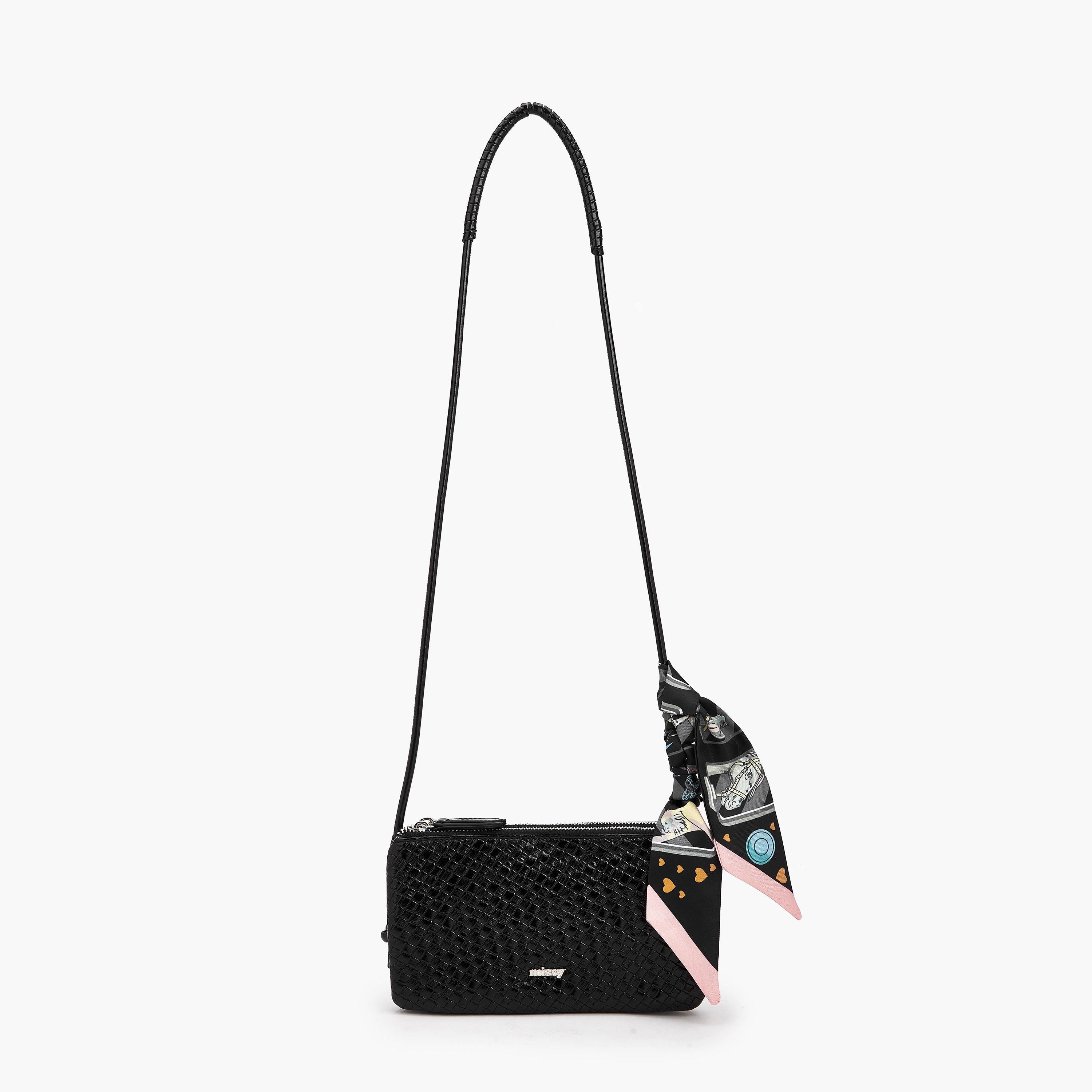 Missy Textured Crossbody Bag with Strap Handle-women-bagsandwallets-handbags-image-3