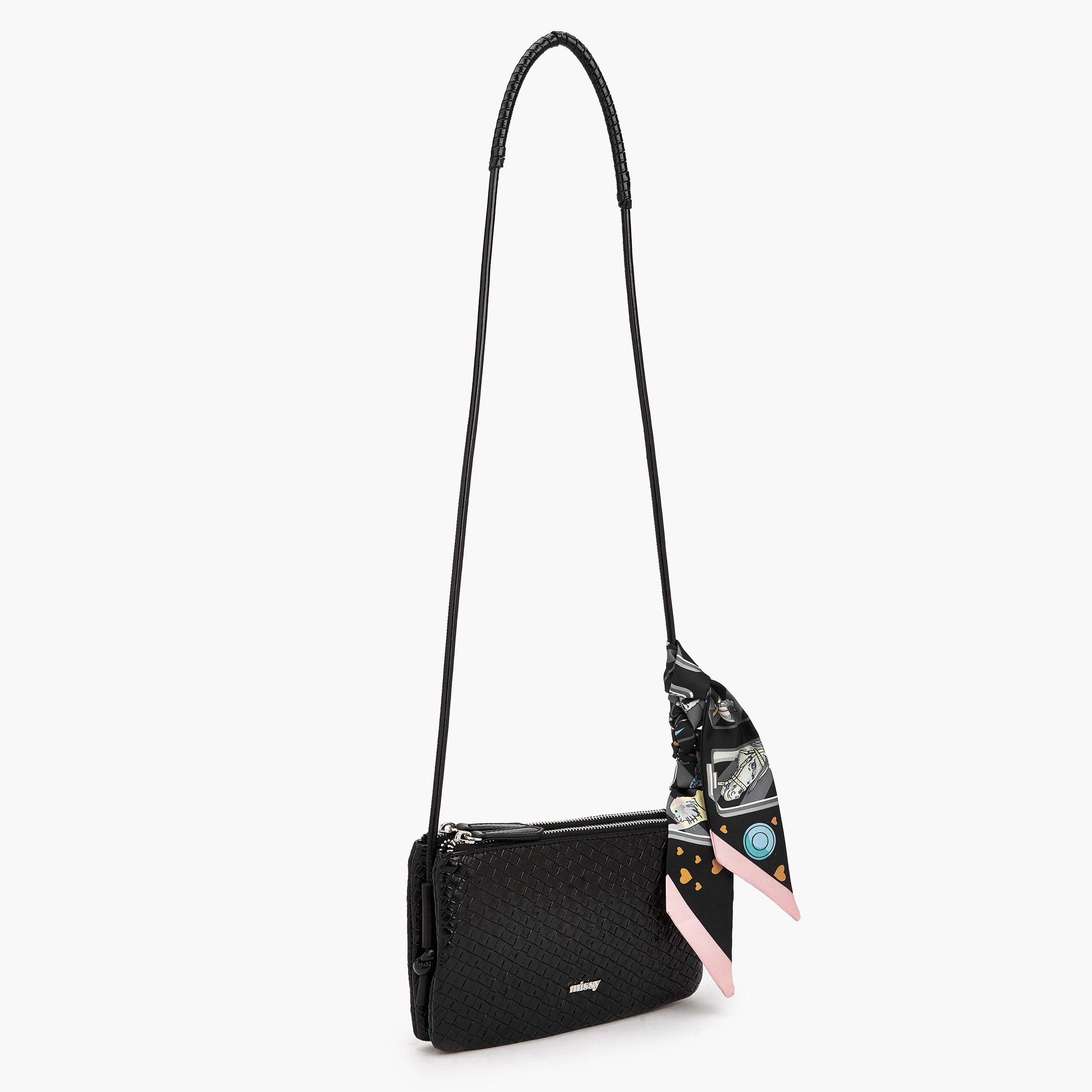 Missy Textured Crossbody Bag with Strap Handle-women-bagsandwallets-handbags-image-4