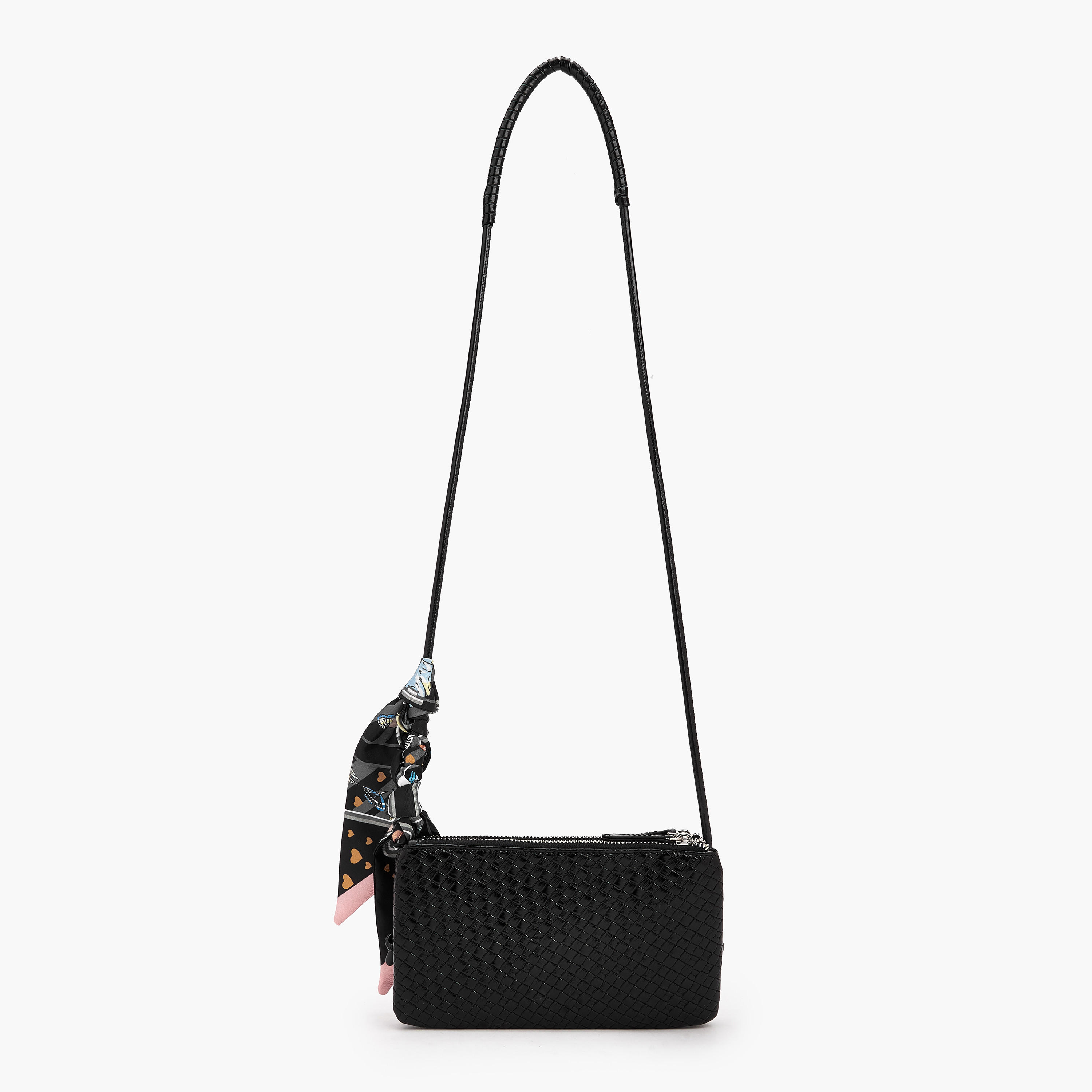 Missy Textured Crossbody Bag with Strap Handle-women-bagsandwallets-handbags-image-6