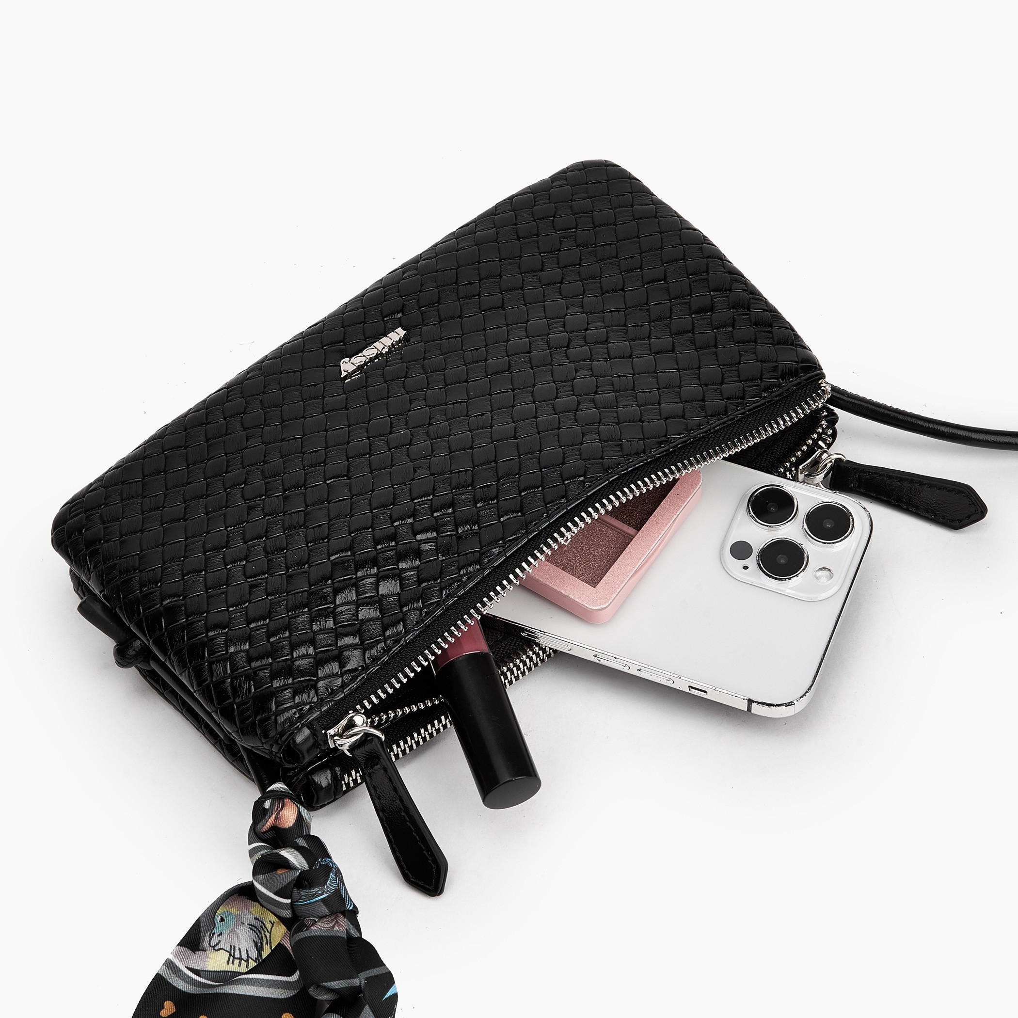 Missy Textured Crossbody Bag with Strap Handle-women-bagsandwallets-handbags-image-8
