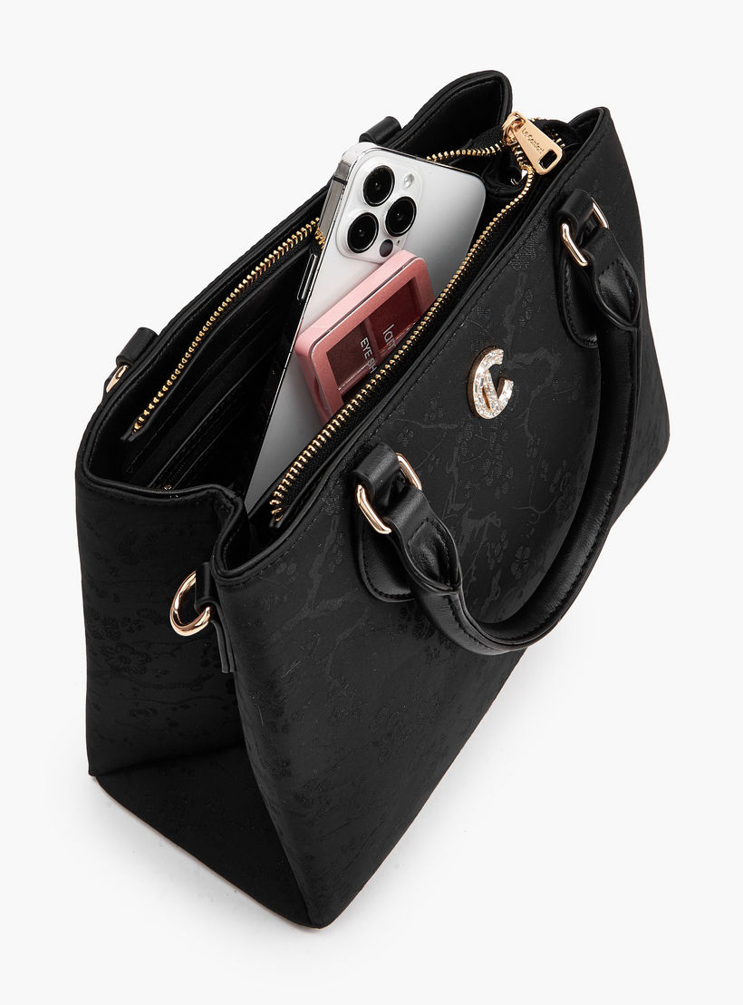شنطة توتي بارزة الملمس بحزام قابل للفصل من لو كونفورت-women-bagsandwallets-handbags-image-8