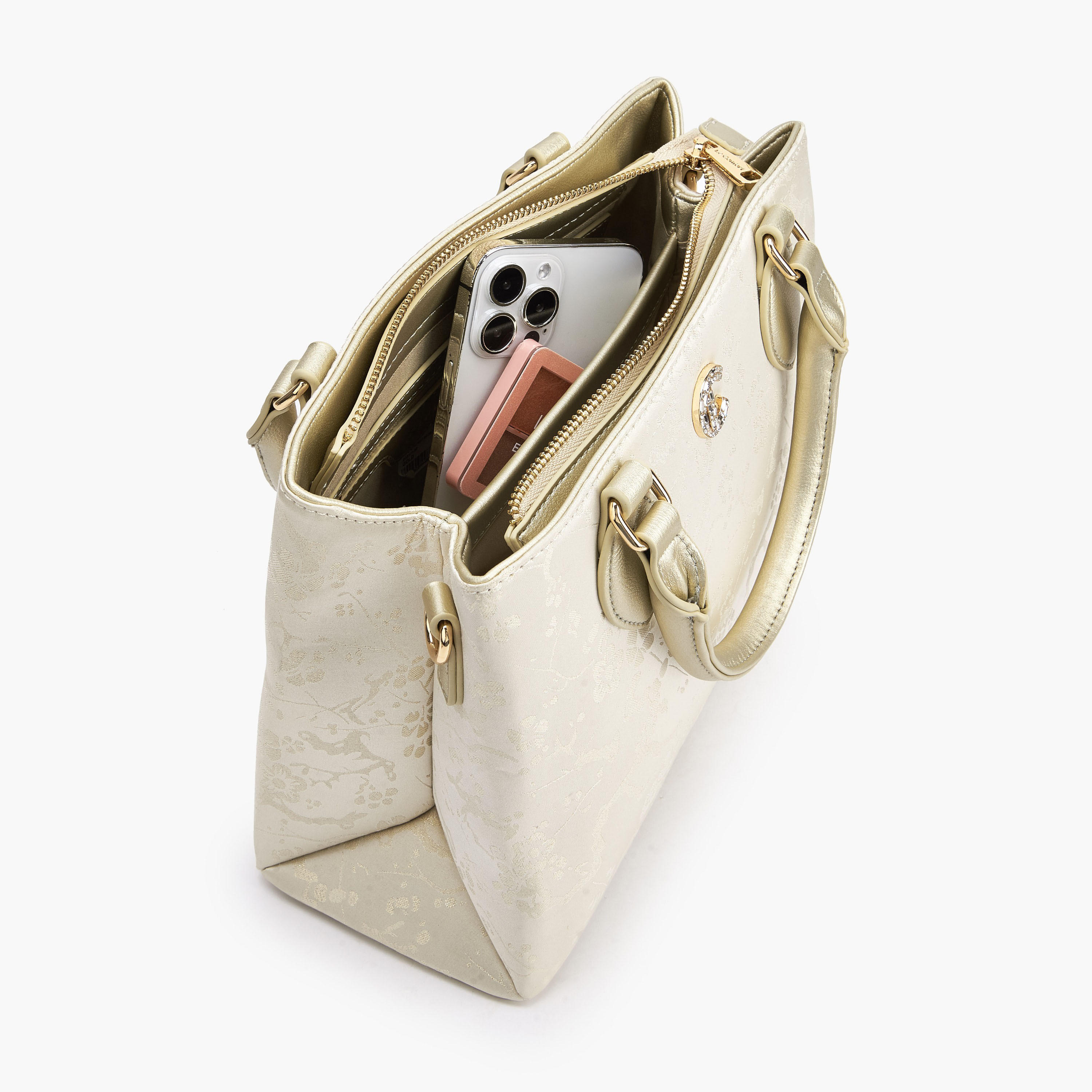 Le Confort Textured Tote Bag with Detachable Strap-women-bagsandwallets-handbags-image-8