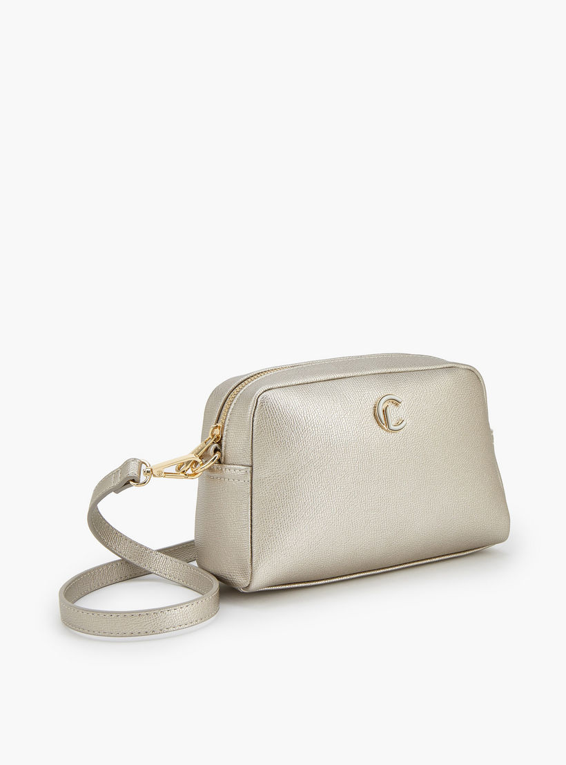 Le Confort Textured Crossbody Bag with Zip Closure-women-bagsandwallets-handbags-image-4