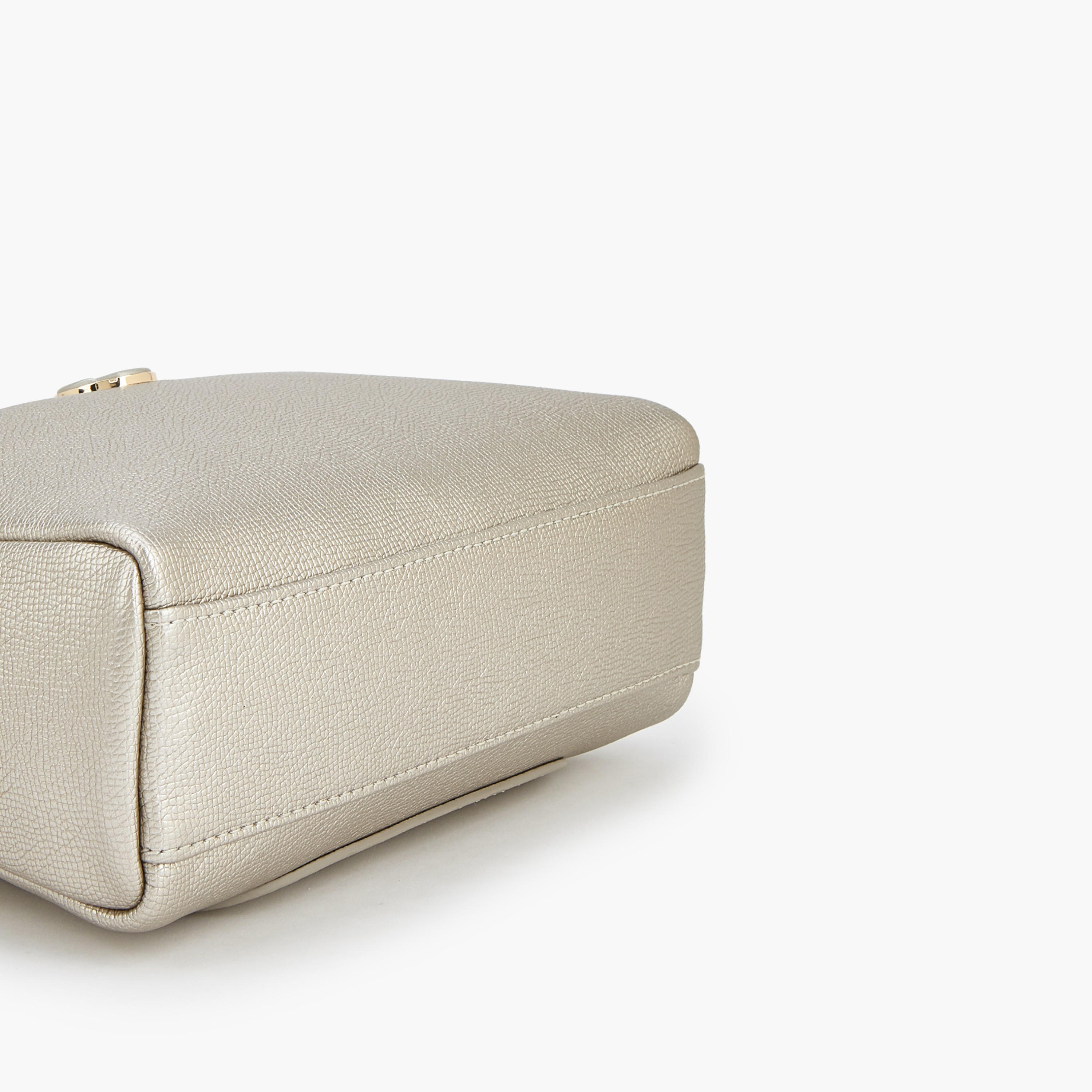 Le Confort Textured Crossbody Bag with Zip Closure-women-bagsandwallets-handbags-image-7
