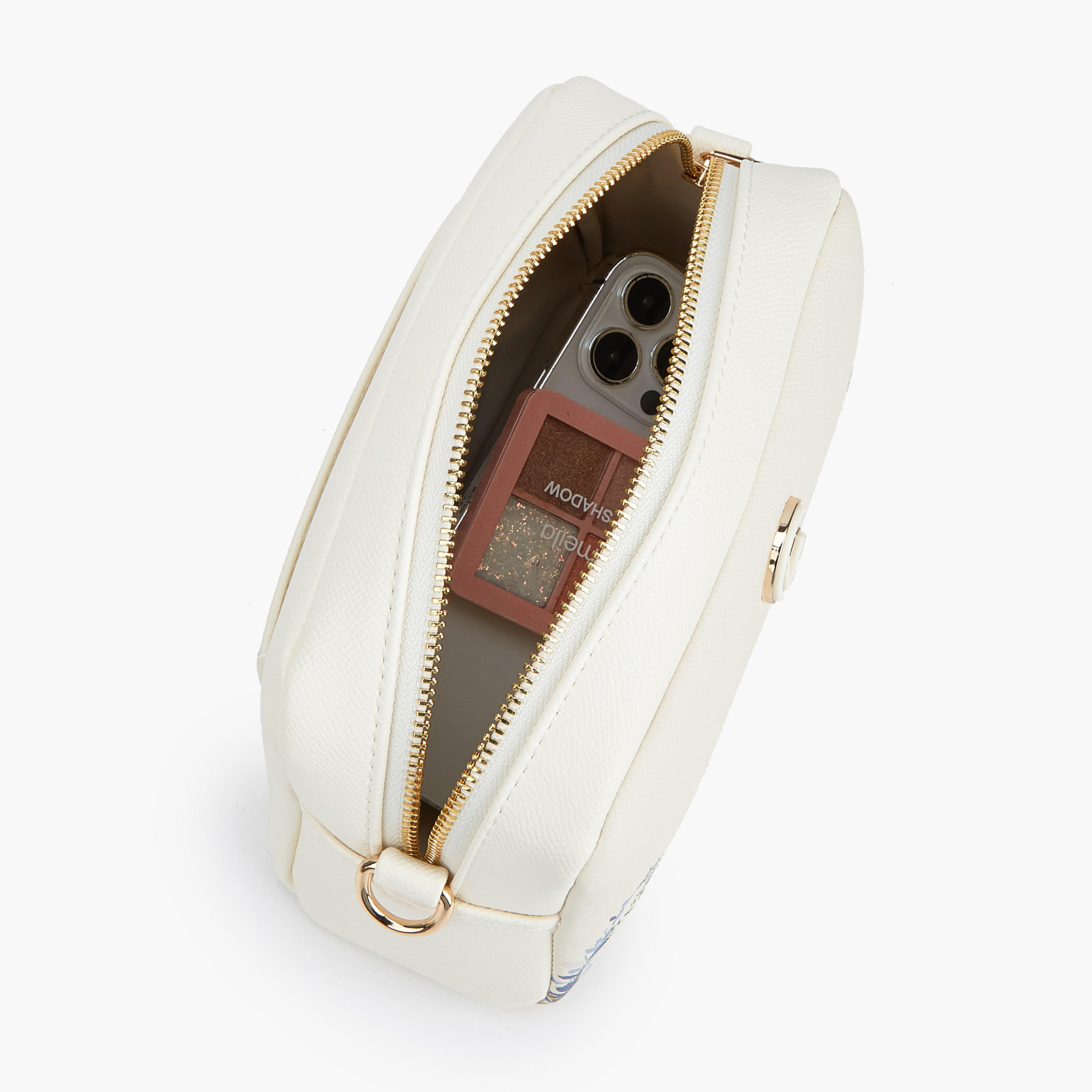 Le Confort Textured Crossbody Bag with Zip Closure-women-bagsandwallets-handbags-image-8