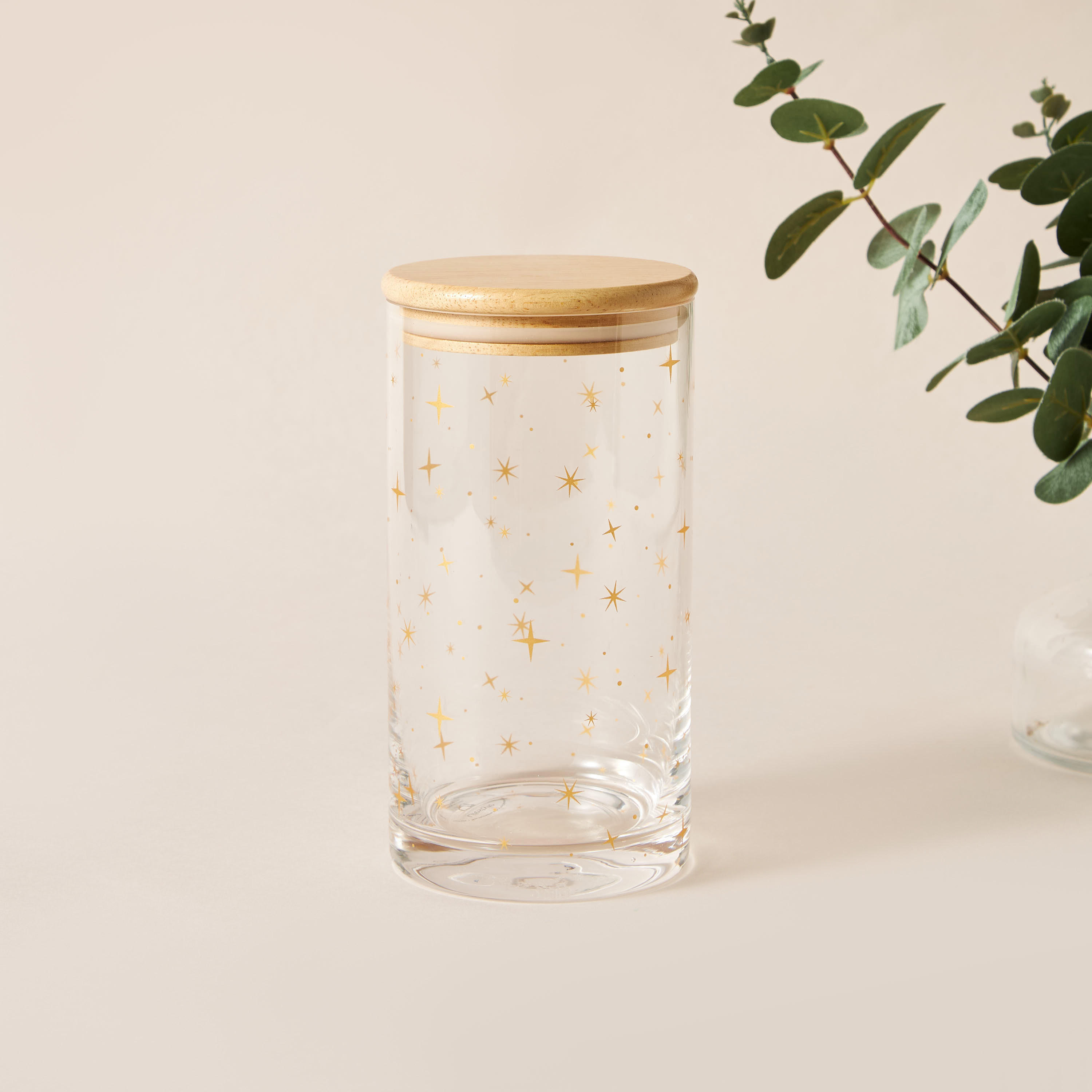 Crescent Glassware Printed Canister with Lid-household-kitchen-foodstorage-canistersandjars-image-1