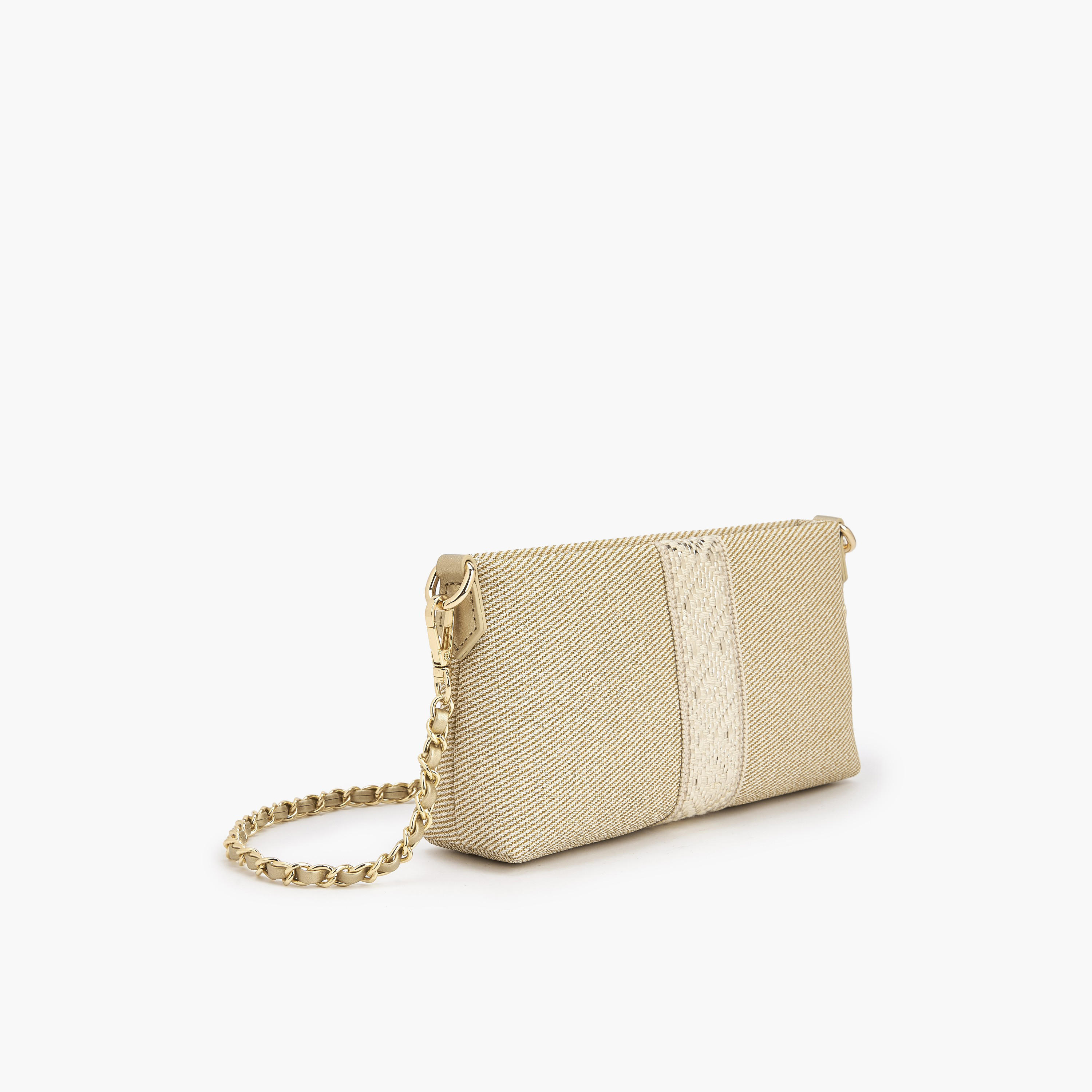 Le Confort Textured Crossbody Bag with Detachable Chain Strap-women-bagsandwallets-handbags-image-4